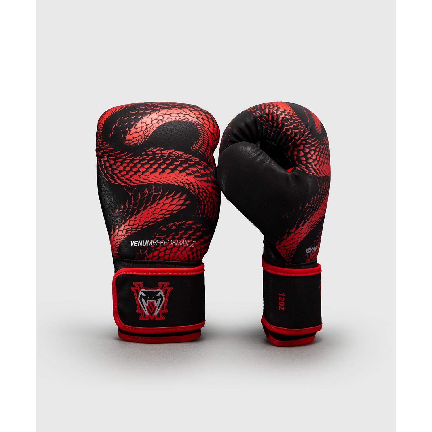 VENUM Boxing Gloves, Matupa, black-red-silver, 14 Oz
