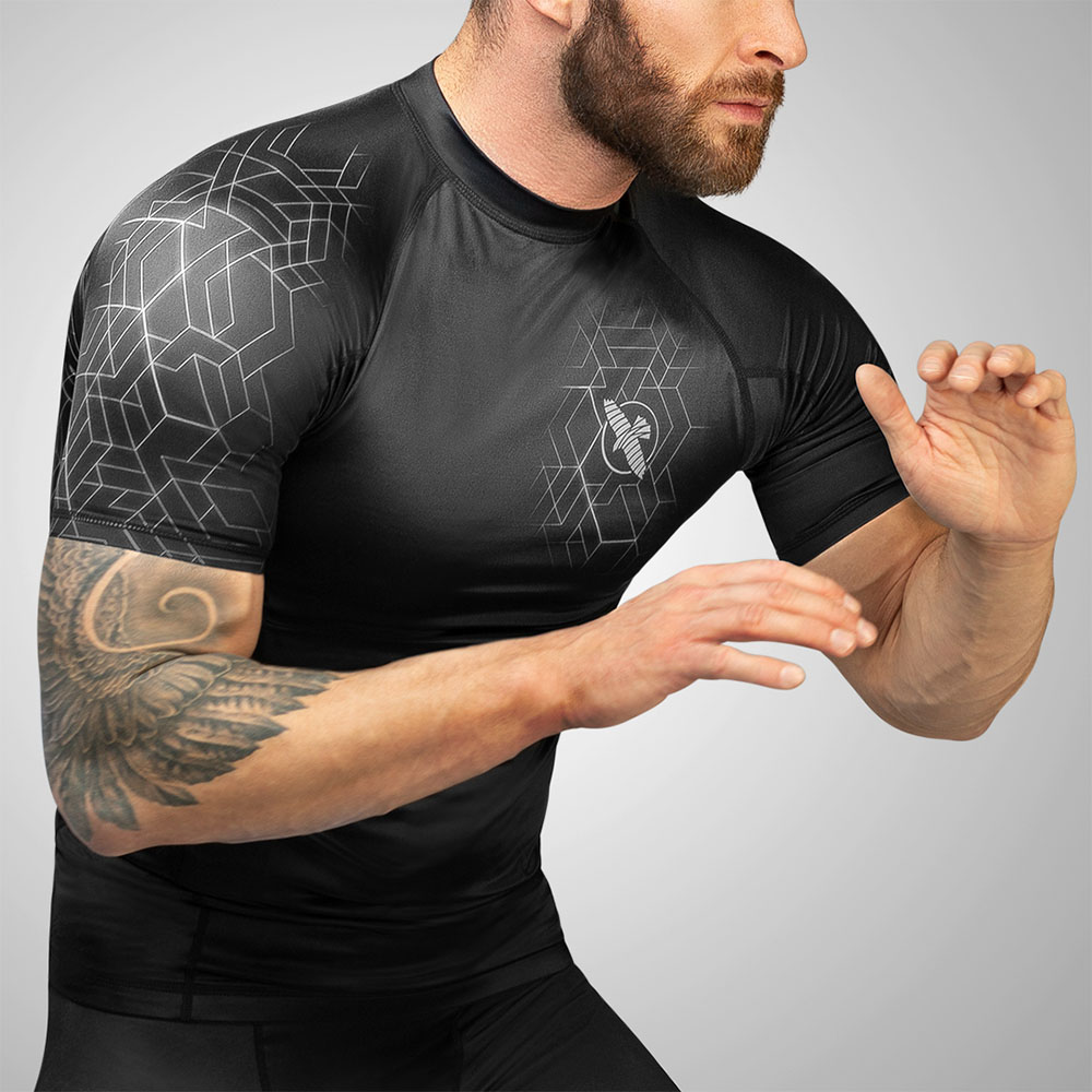 Hayabusa Rashguard, S/S, GEO, grey
