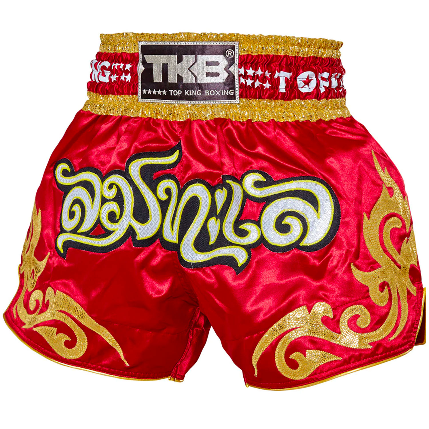 TOP KING BOXING Muay Thai Shorts, TKTBS-133, red