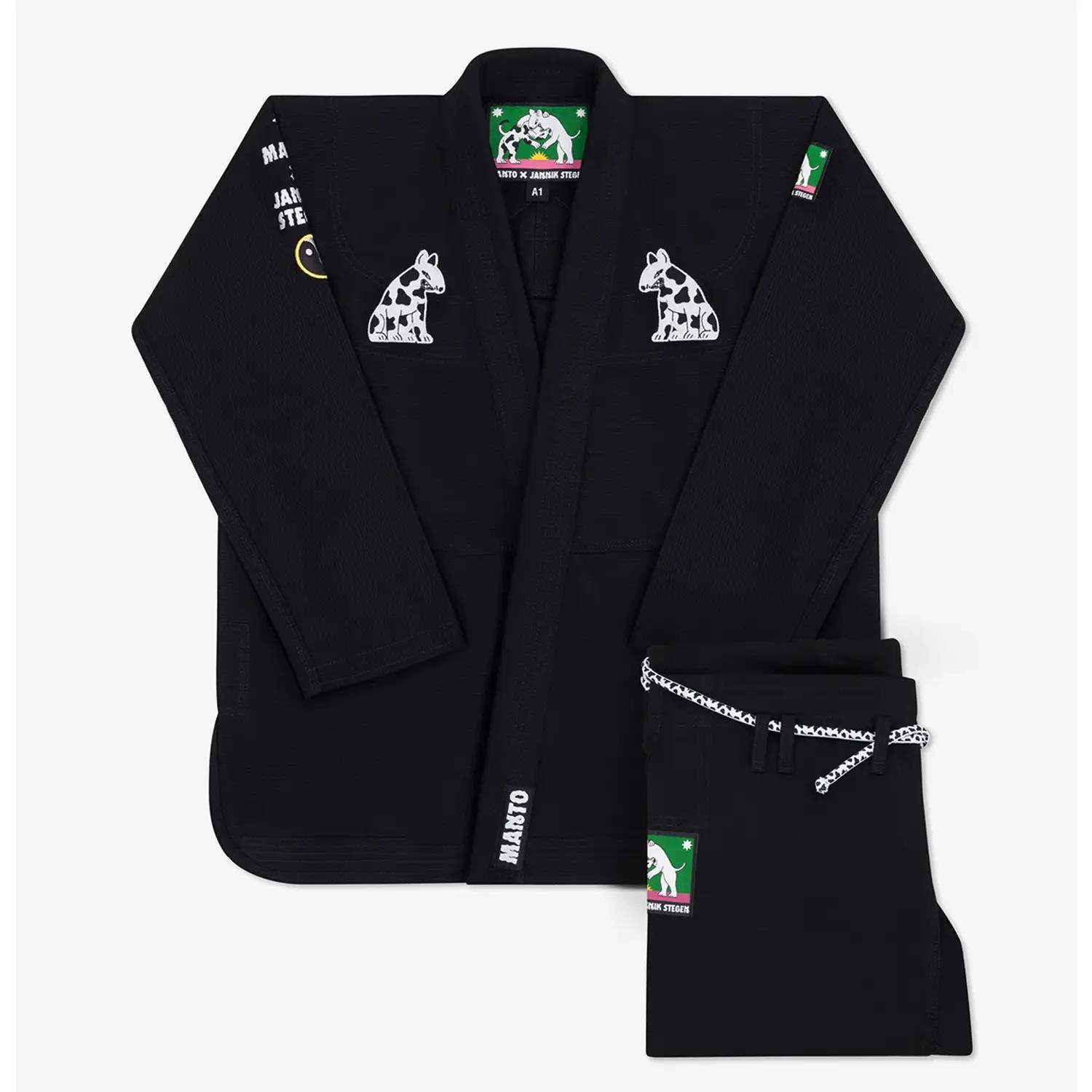 MANTO BJJ GI, Dogs, black, A4