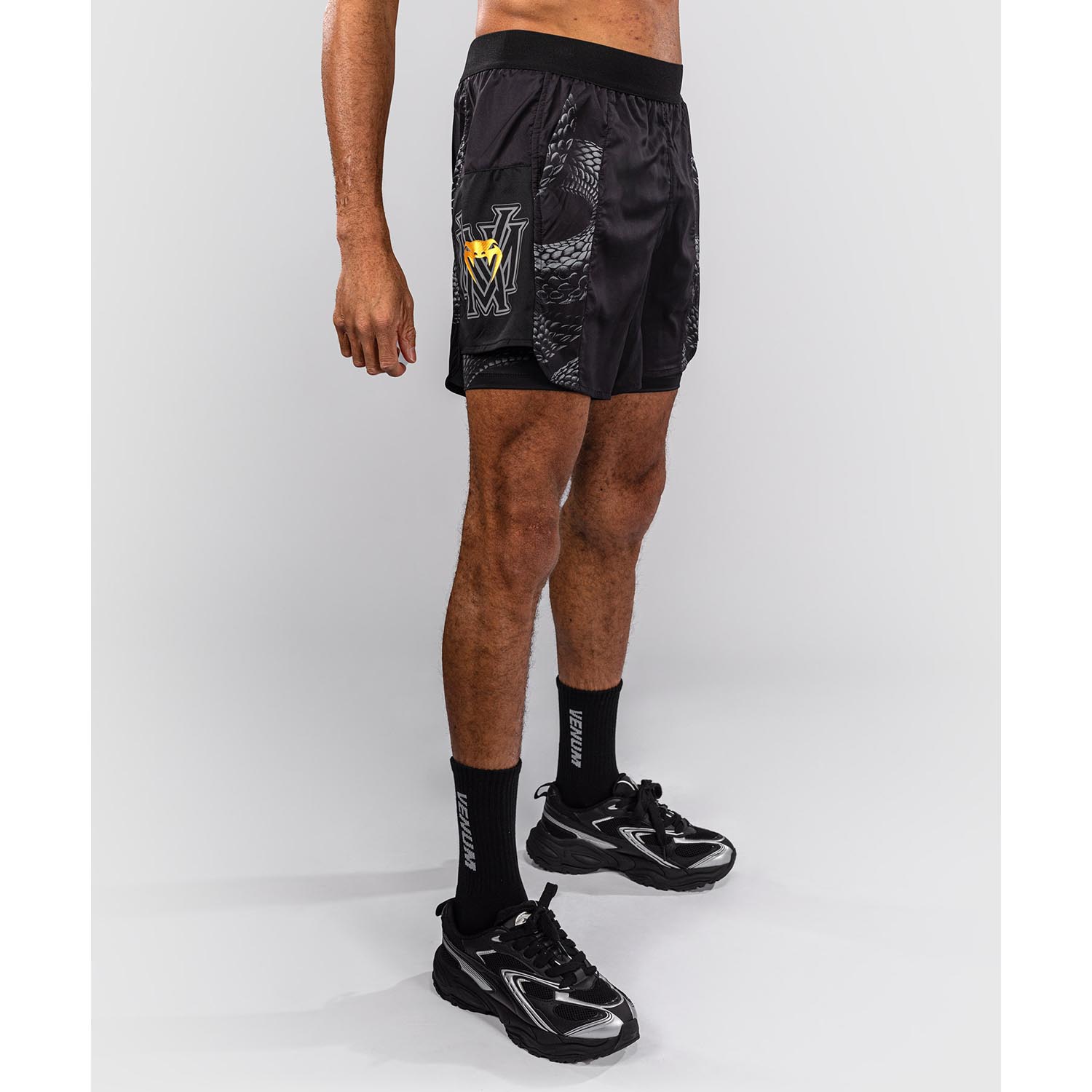 VENUM Training Shorts, Matupa, black-grey-gold, XXL