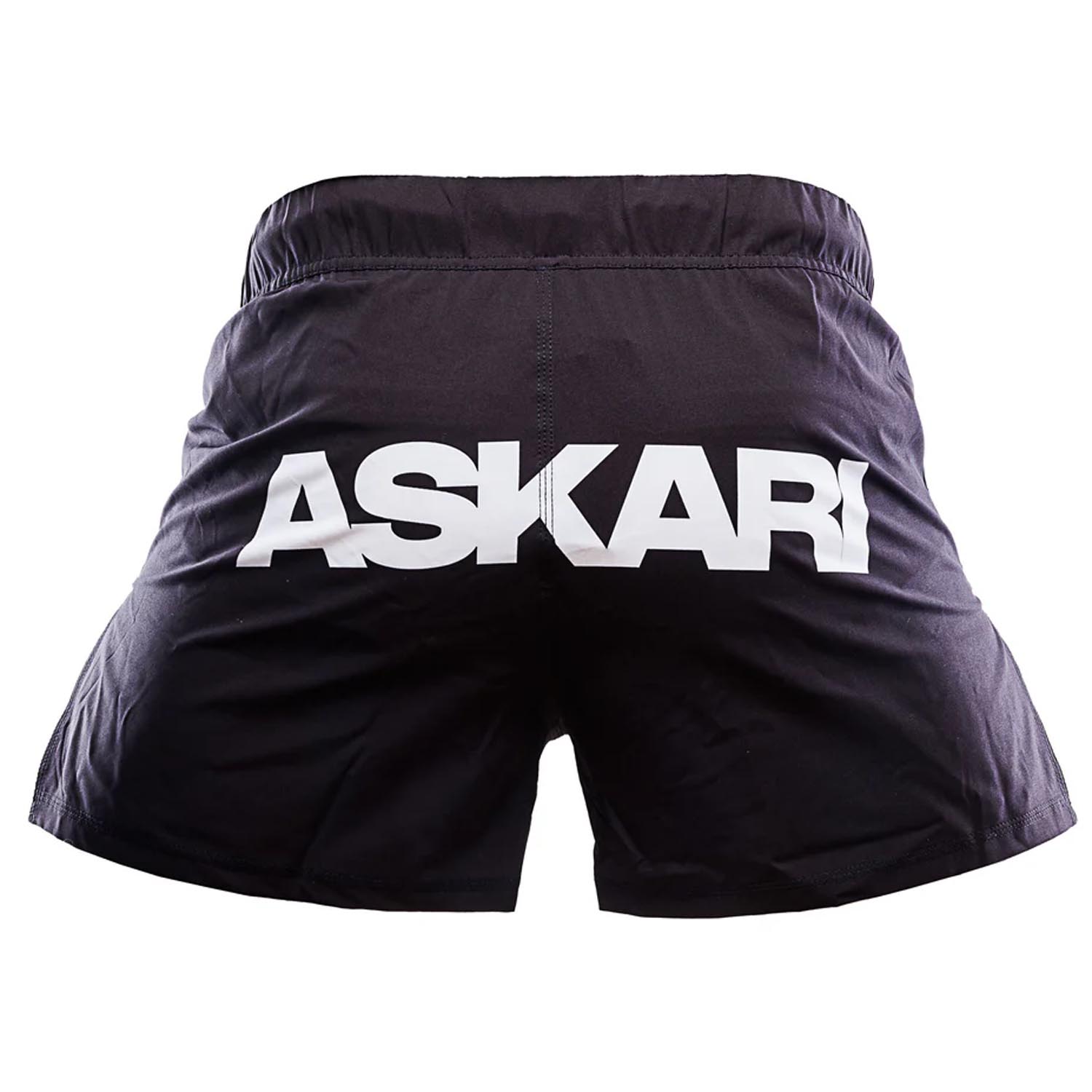 ASKARI MMA Fight Shorts, Matsaint No Gi, black-white, XXL