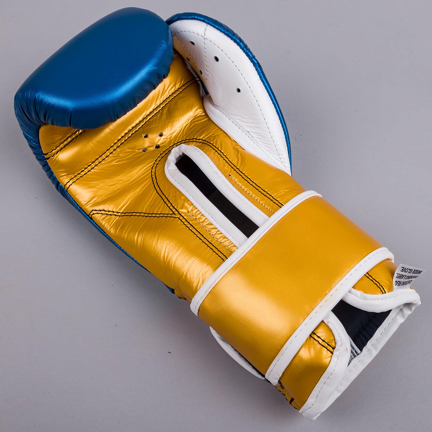 Cleto Reyes Boxing Gloves, Velcro Sparring, blue-black