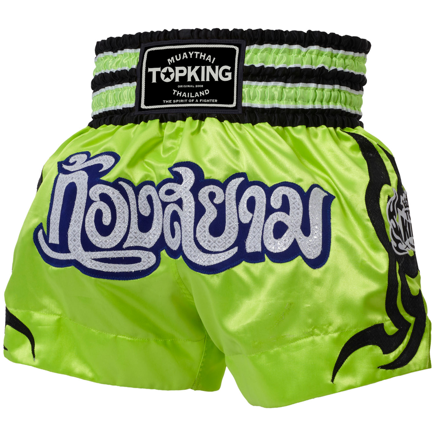 TOP KING BOXING Muay Thai Shorts, TKTBS-087, grün, M