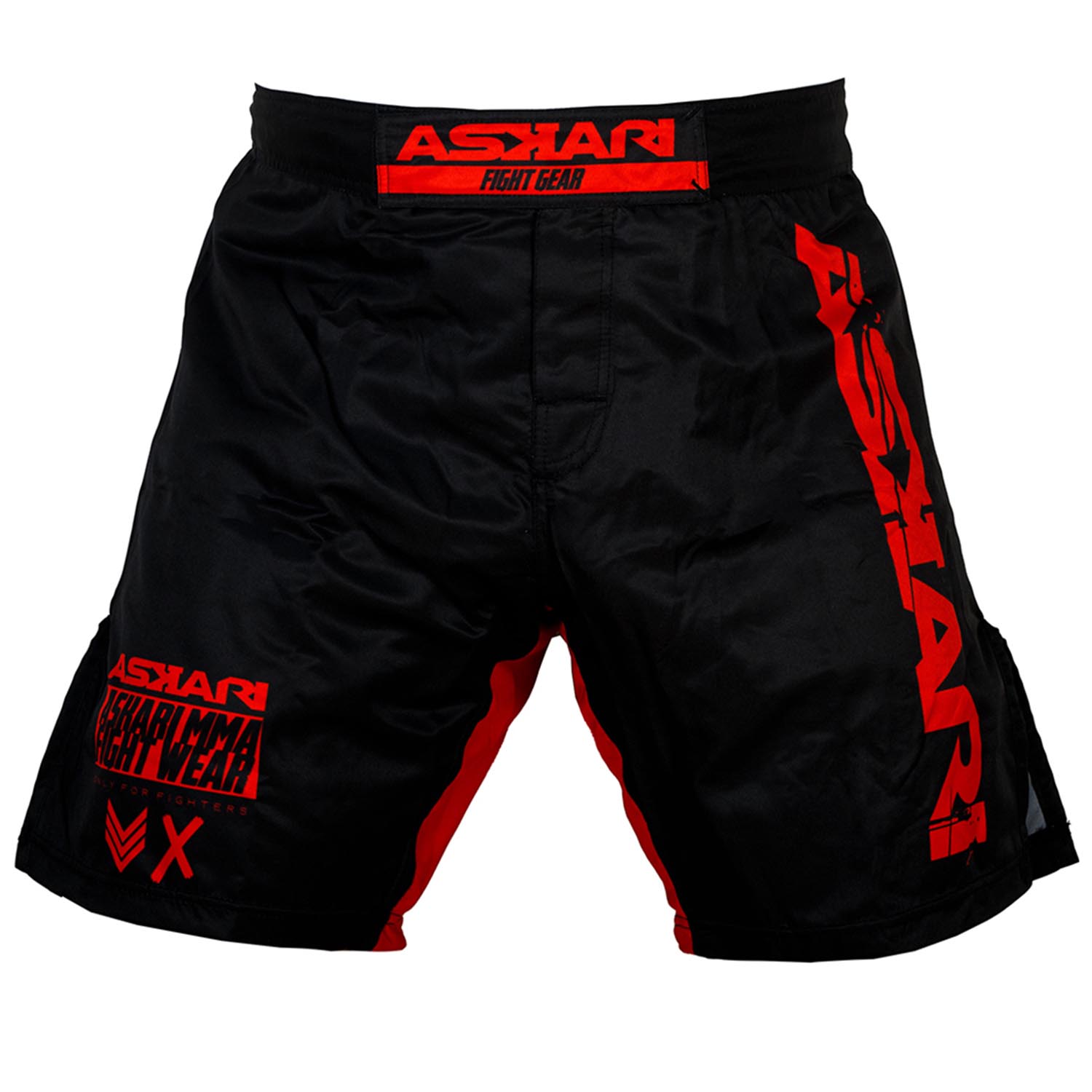 ASKARI MMA Fight Shorts, 01, schwarz-rot