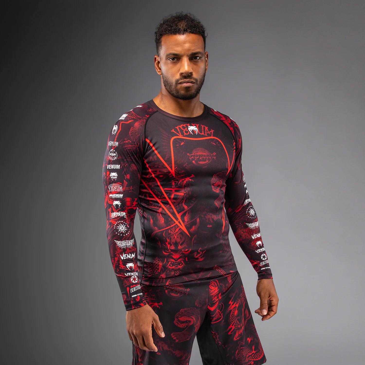 VENUM Rashguard, L/S, 20Th Anniversary, black-red, L