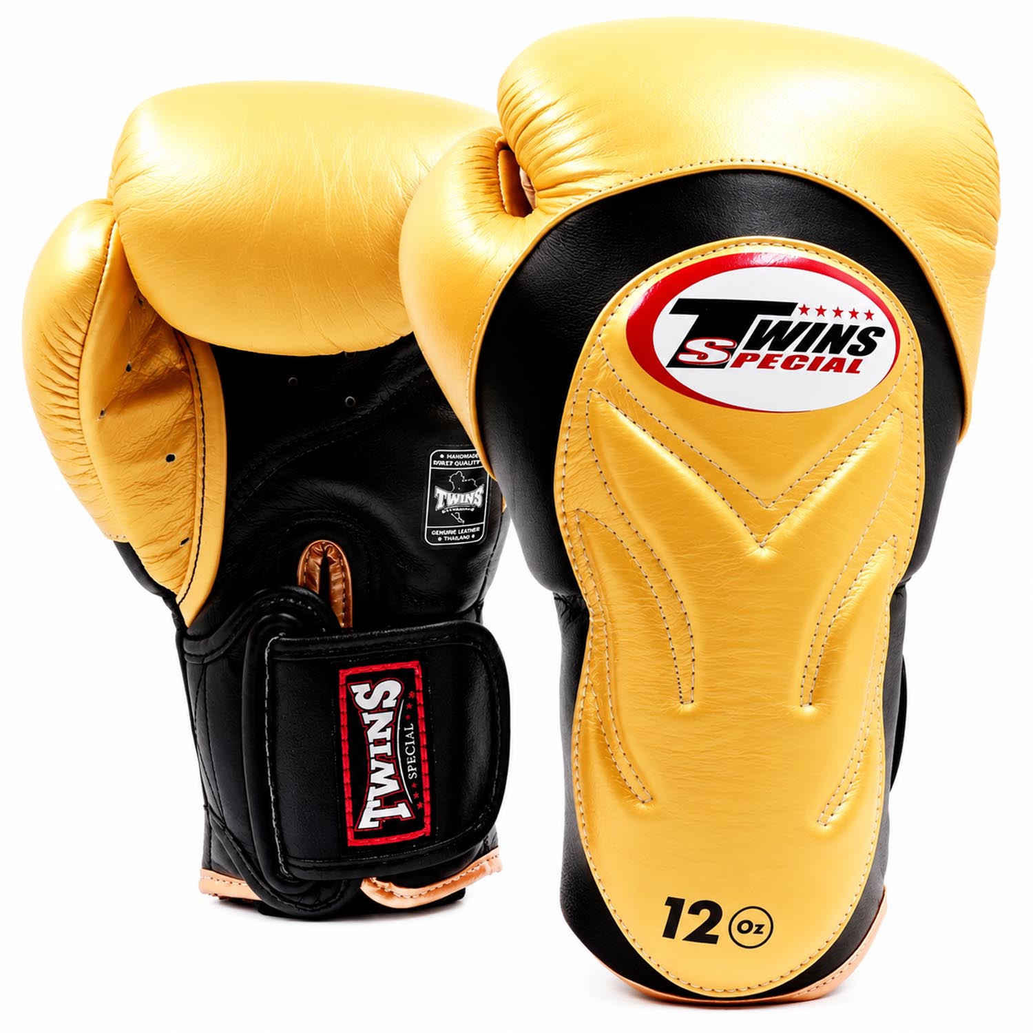 TWINS Special Boxing Gloves, Premium, BGVL-6, black-white