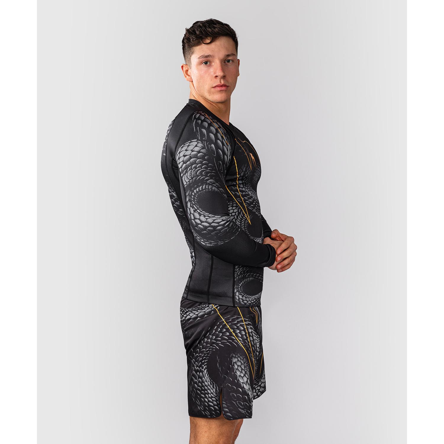 VENUM Rashguard, L/S, Matupa, black-grey-gold, M