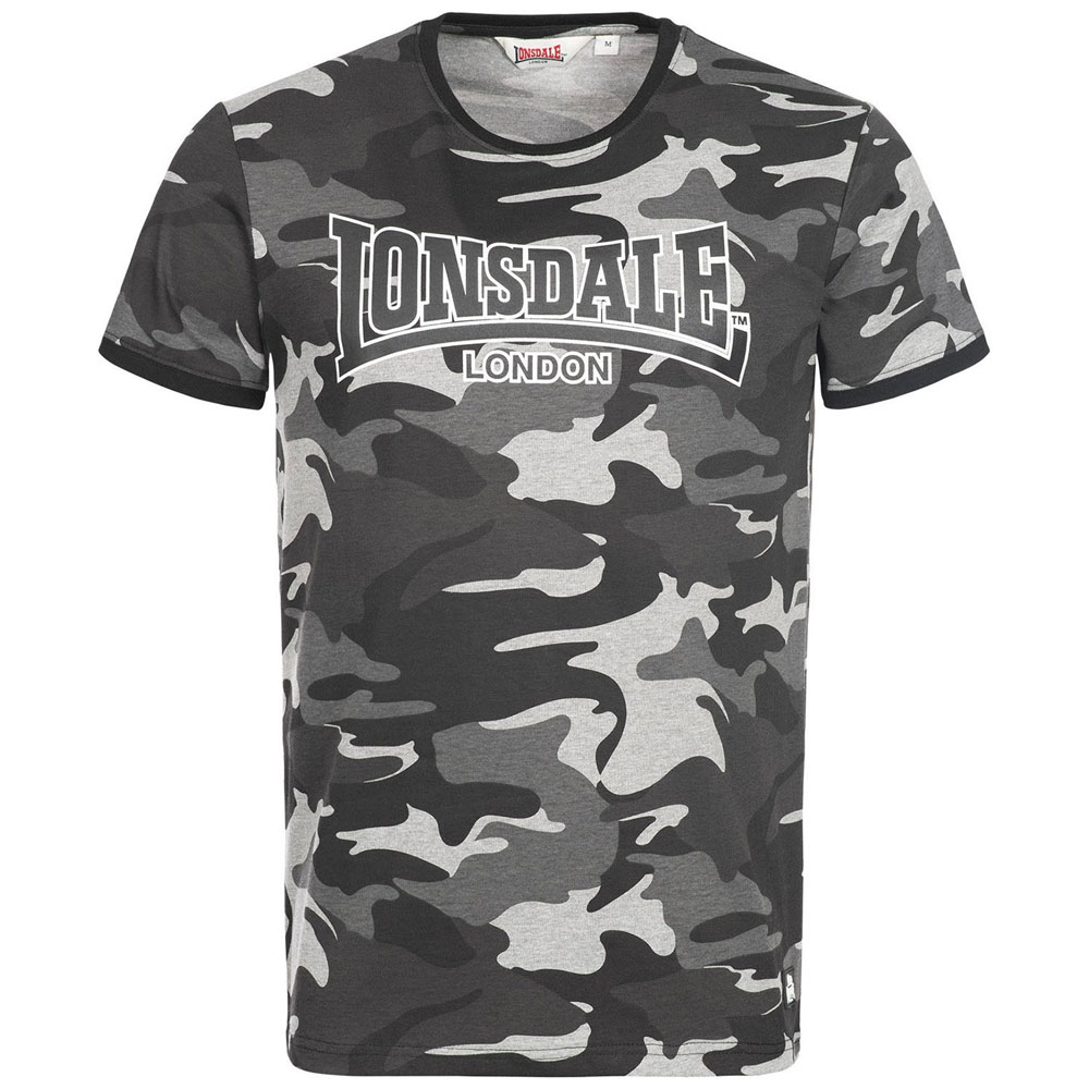 Lonsdale T-Shirt, Cobbett, Camo grau