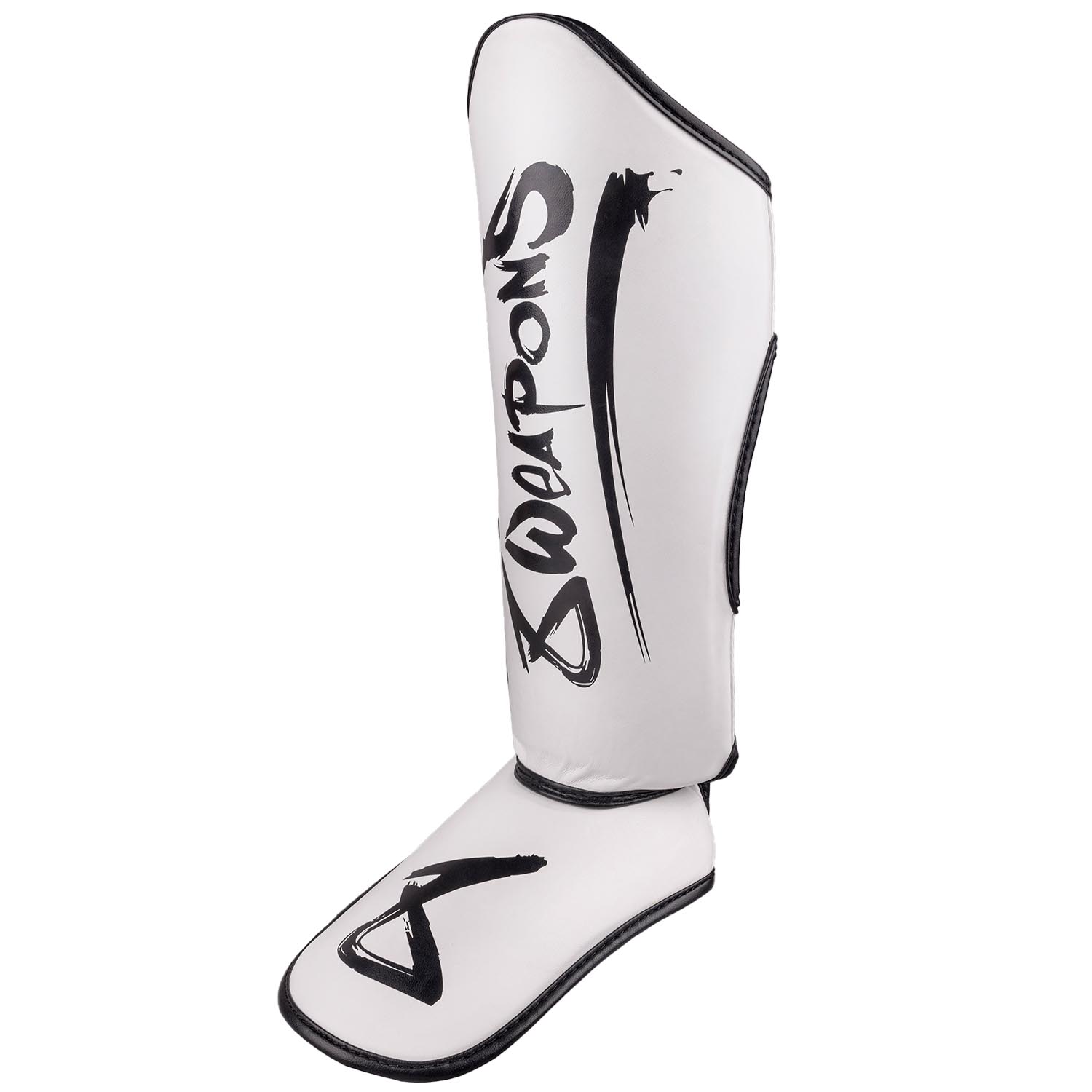 8 WEAPONS Shin Guards, Kids, Unlimited 2.0, white-black XXXL