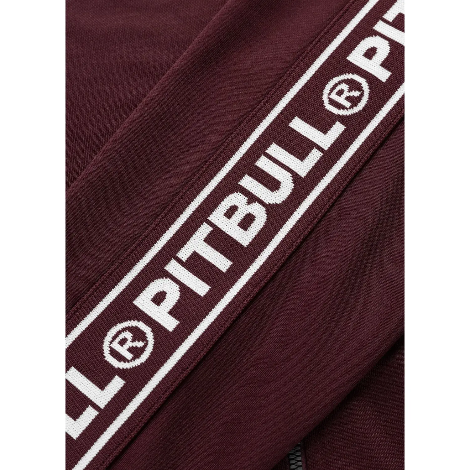 Pit Bull West Coast Trackjacket, Tape Logo, wine red, XXXL