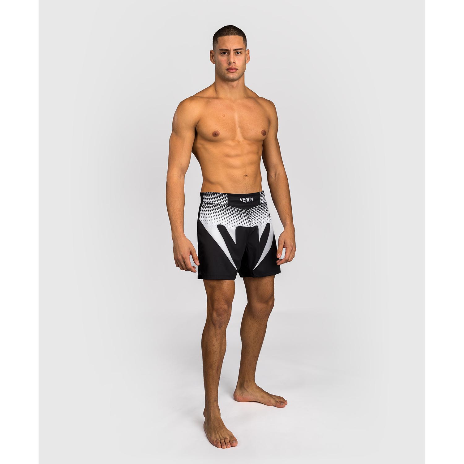 VENUM MMA Fight Shorts, No Gi, black-white, XXL