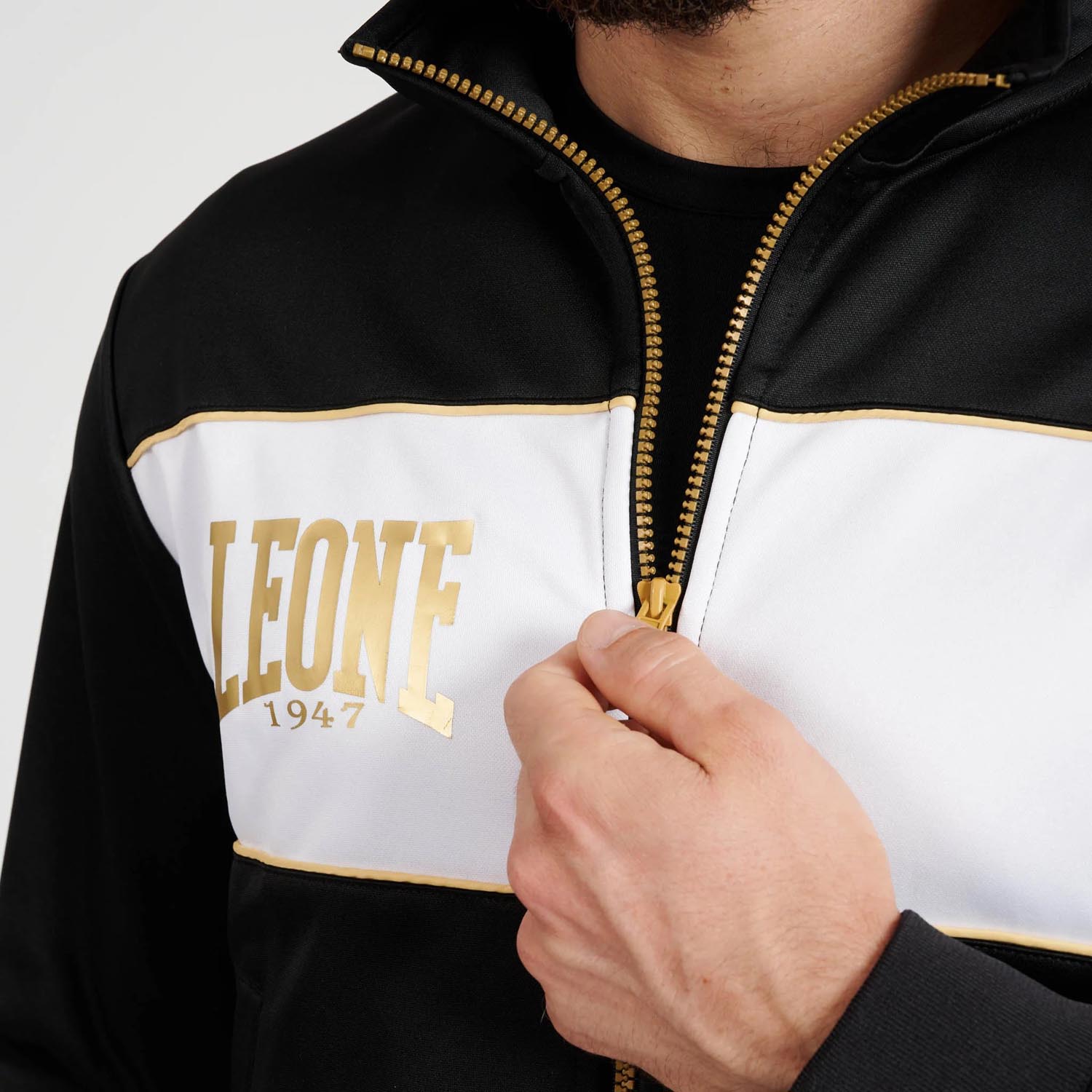 LEONE Trainig Jacket, Premium 2, black-white, XXL