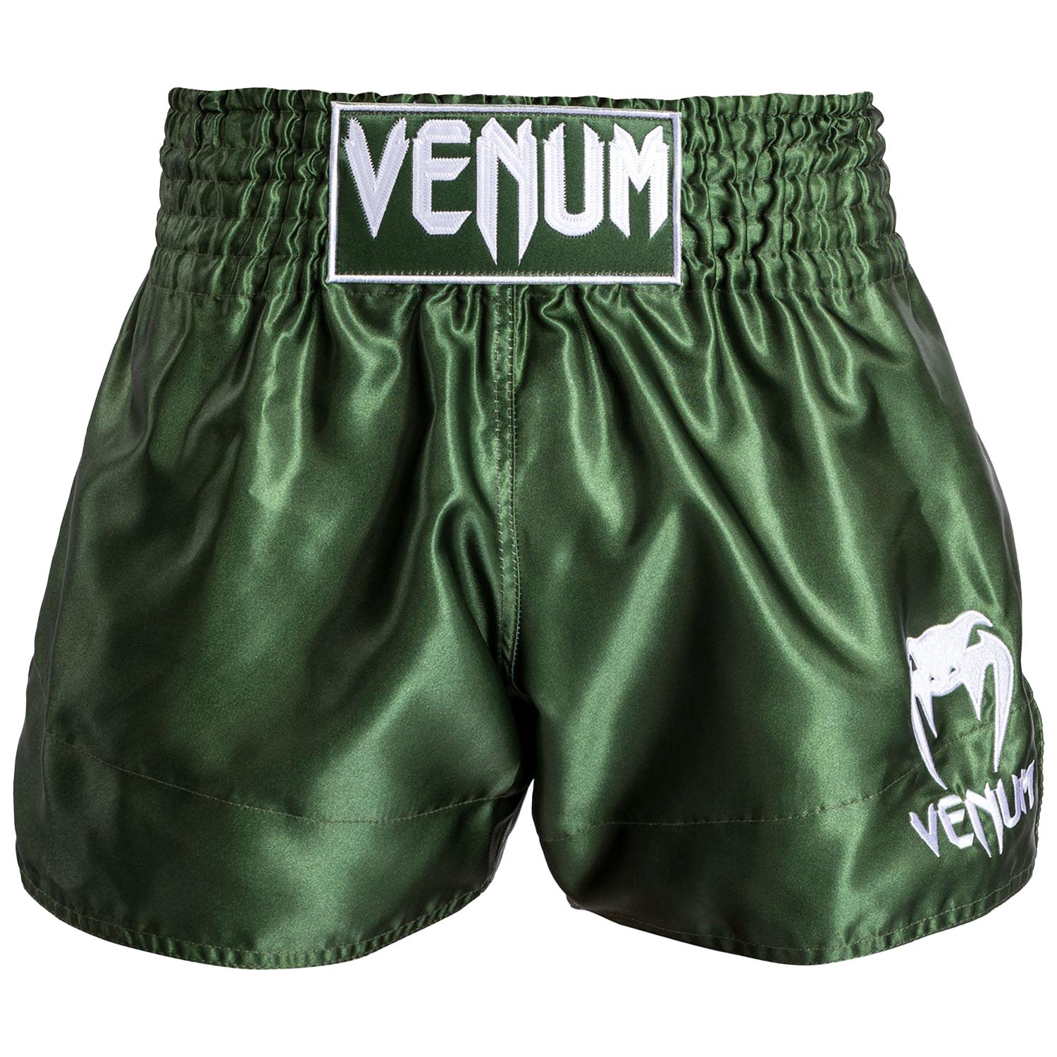 VENUM Muay Thai Shorts, Classic, khaki-weiß, S