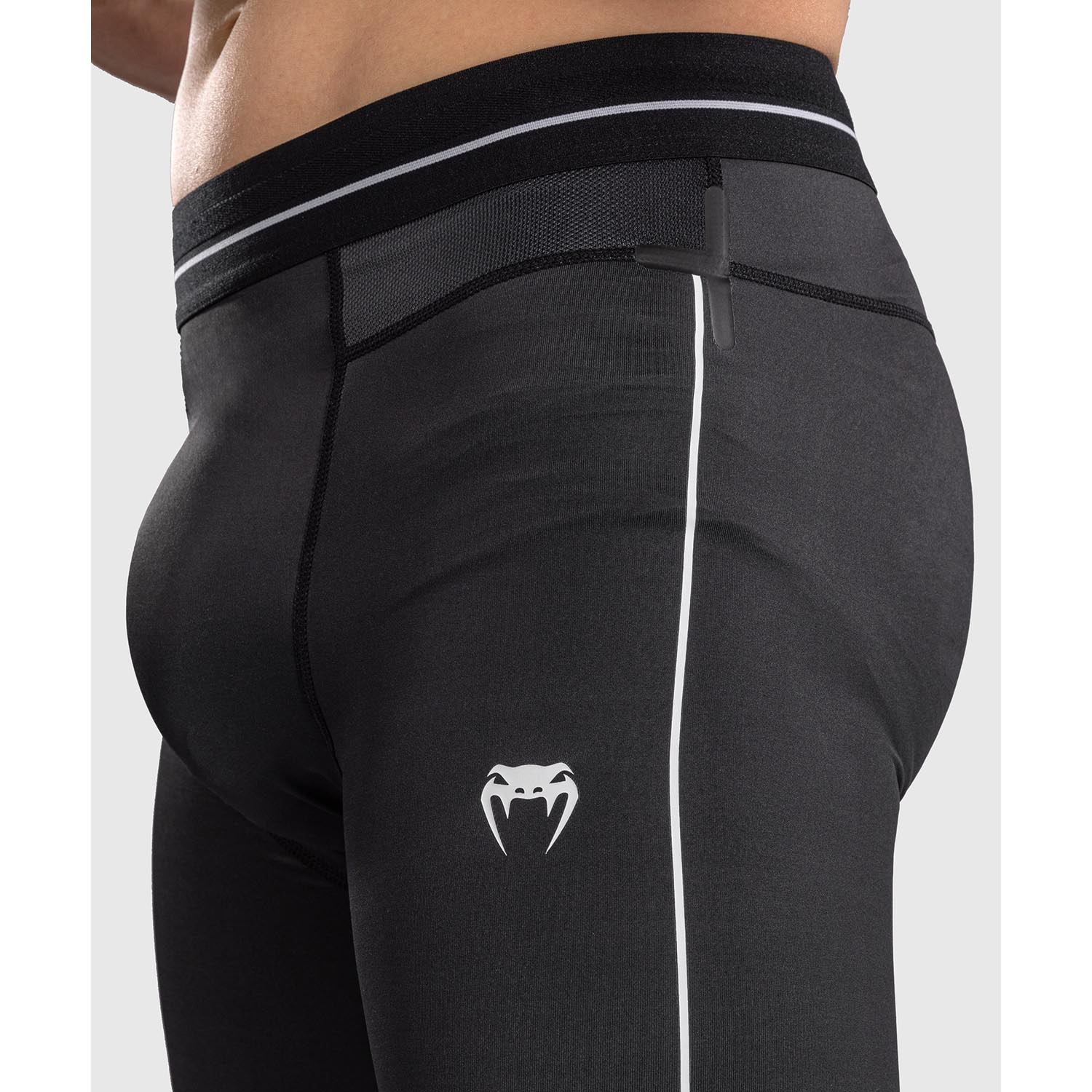 VENUM Compression Pants, Stealth, black-white, XXL