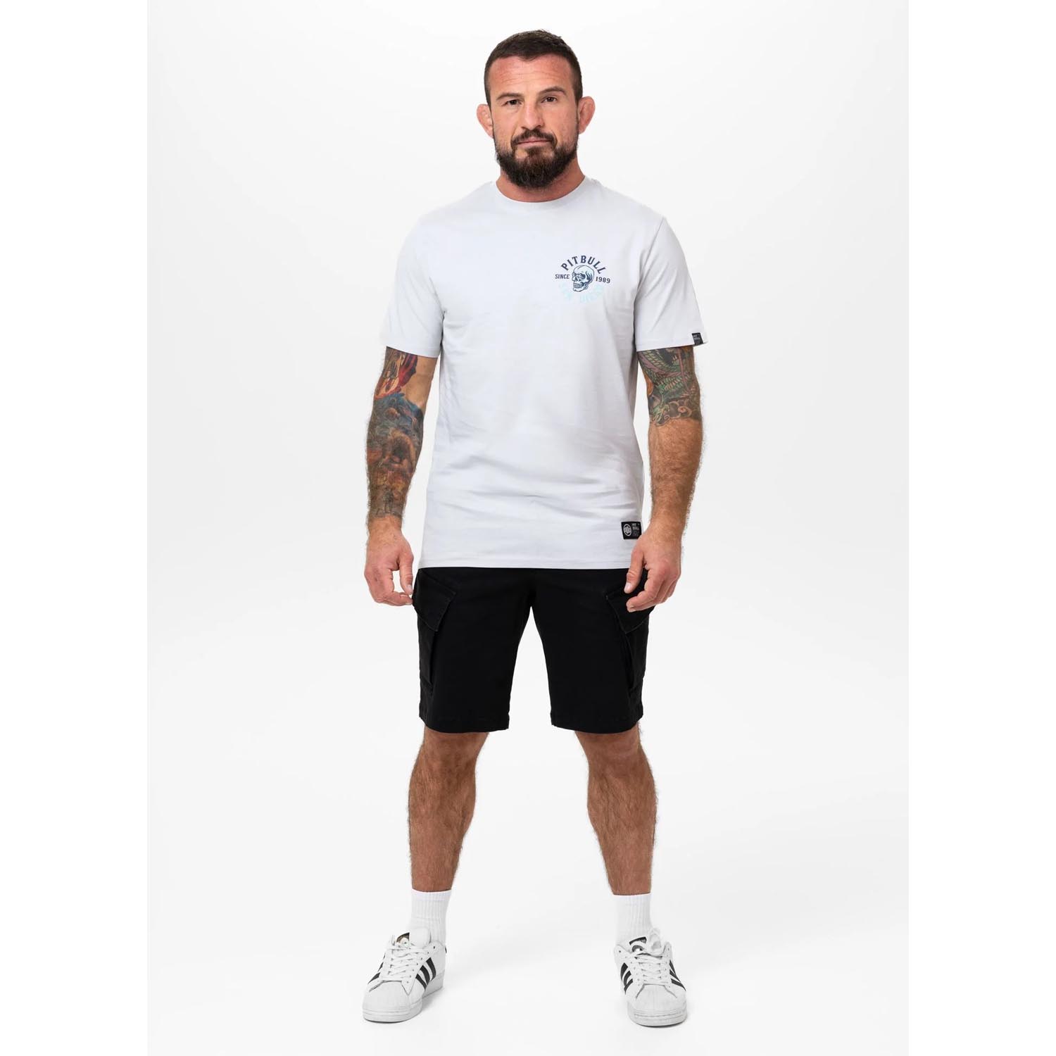 Pit Bull West Coast, T-Shirt, Skull Surf, white-blue, XXXL