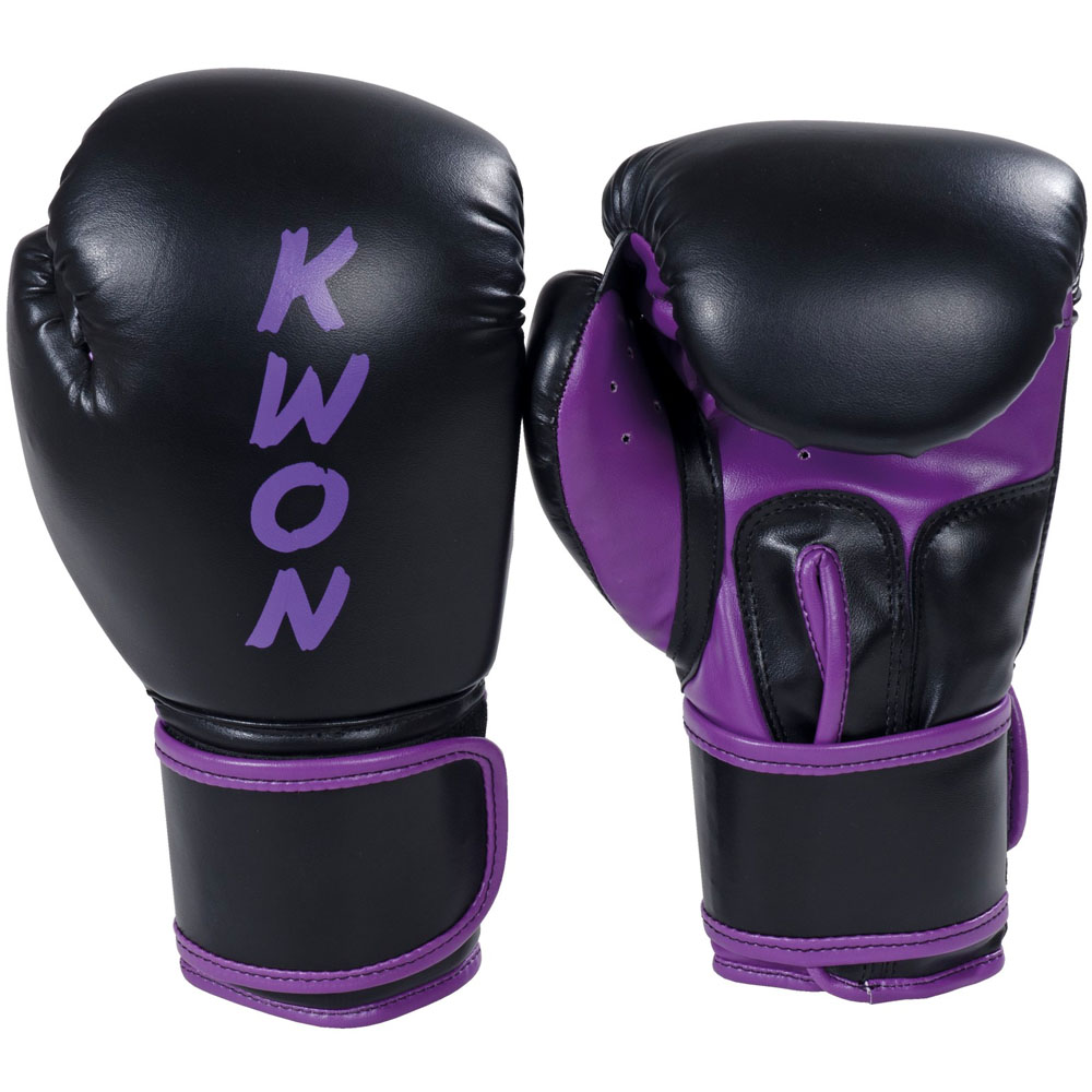 KWON Boxhandschuhe, Damen, schwarz-lila