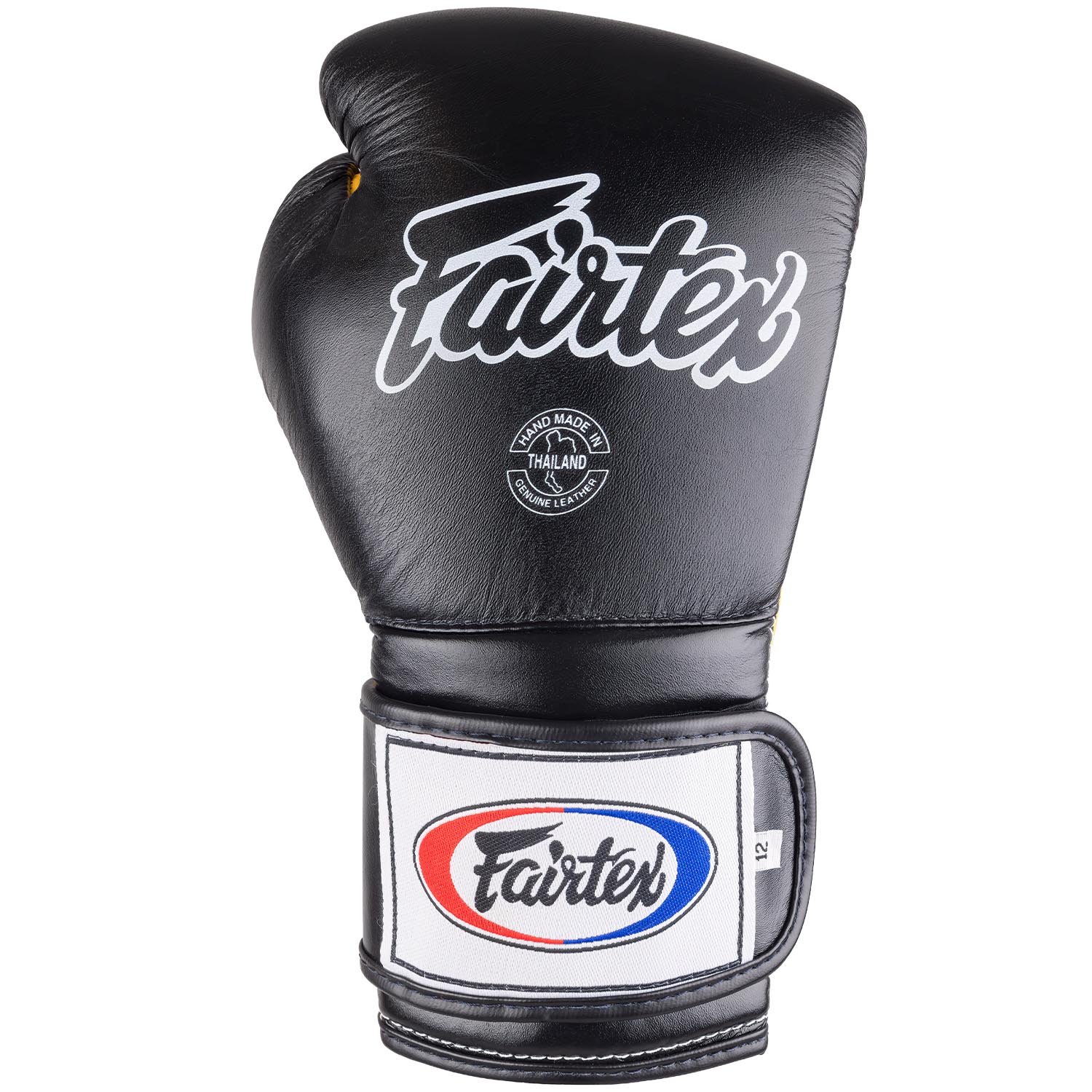 Fairtex Boxing Gloves, BGV9, black-yellow, 12 Oz