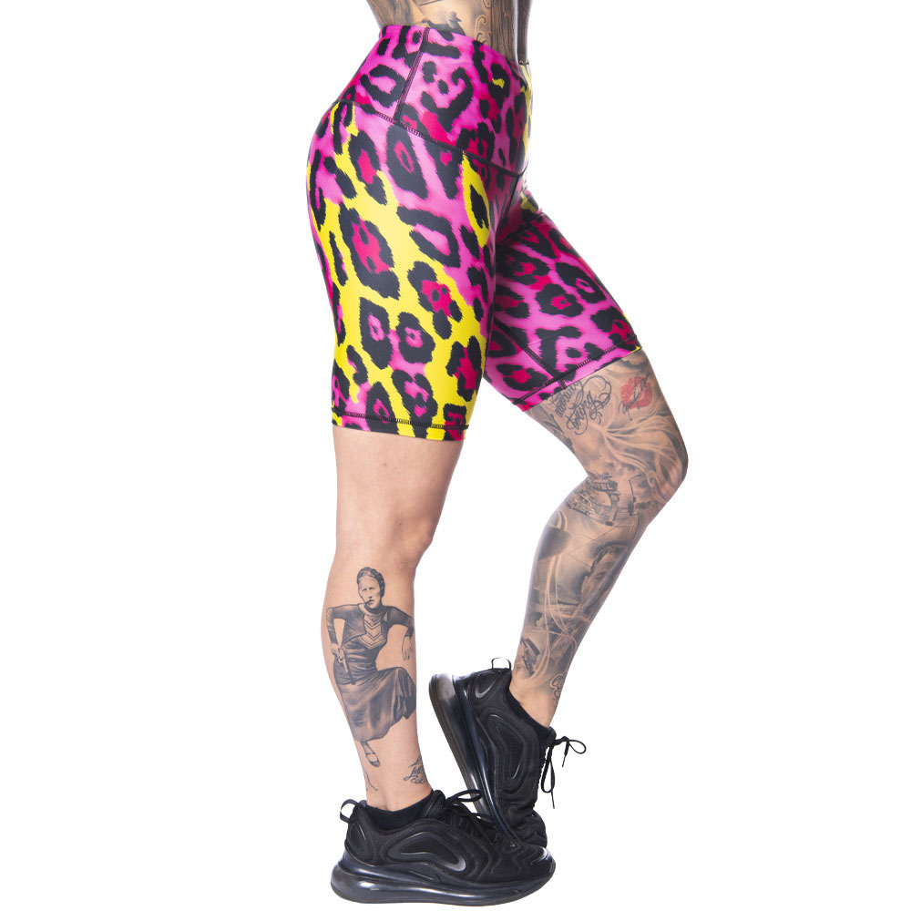 Anarchy Apparel Leggings Shorts, Vergara, pink-gelb, XL