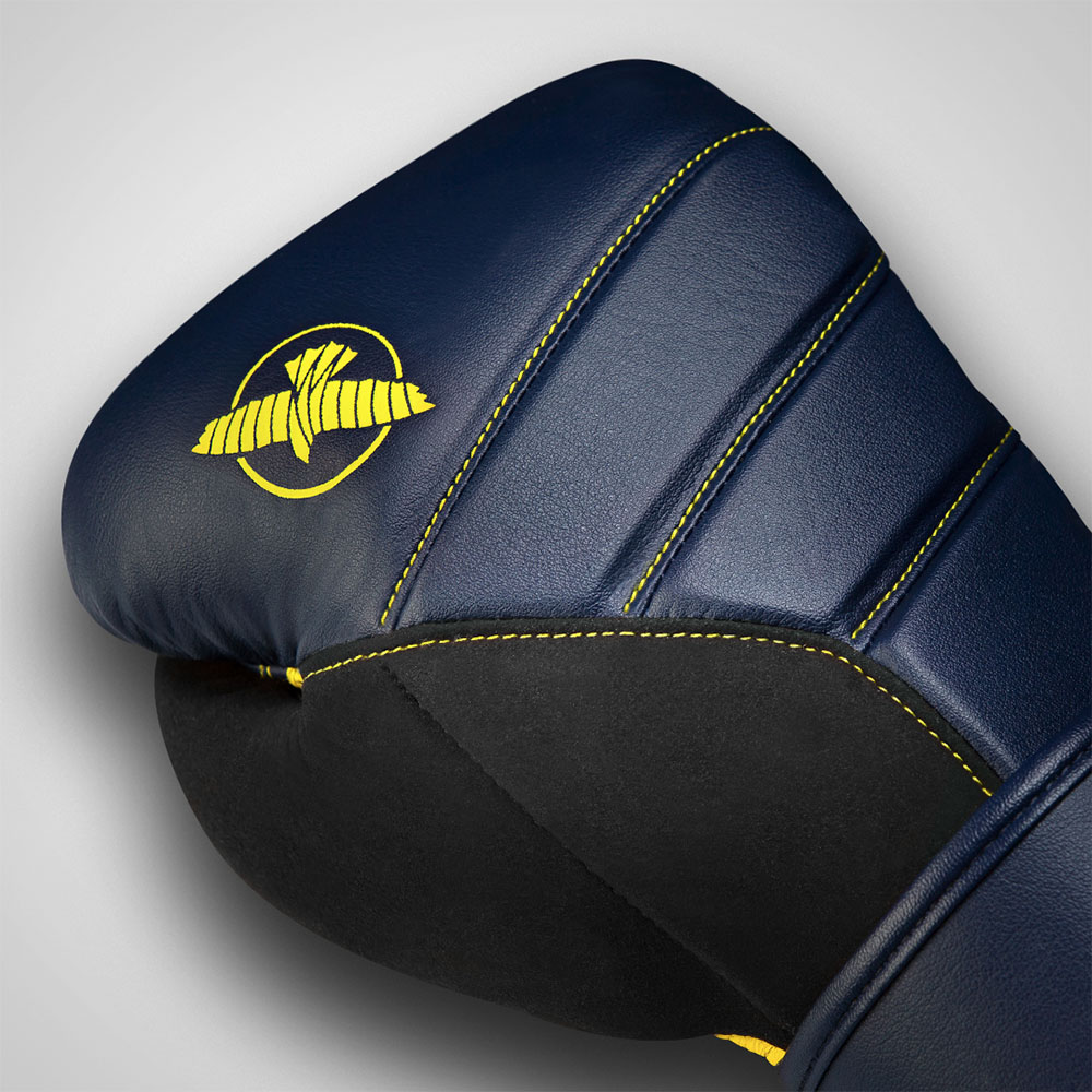 Hayabusa Boxing Gloves, T3, navy-yellow