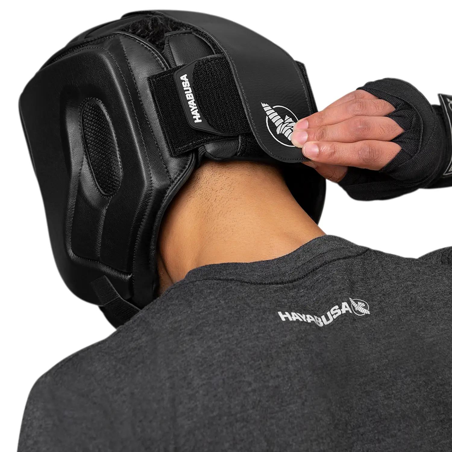 Hayabusa Head Guard, T3, MMA, black-red, L/XL