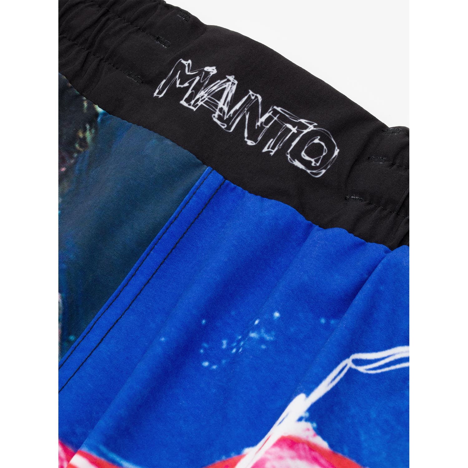 MANTO MMA Fight Shorts, Ivo, blue-black, XXL