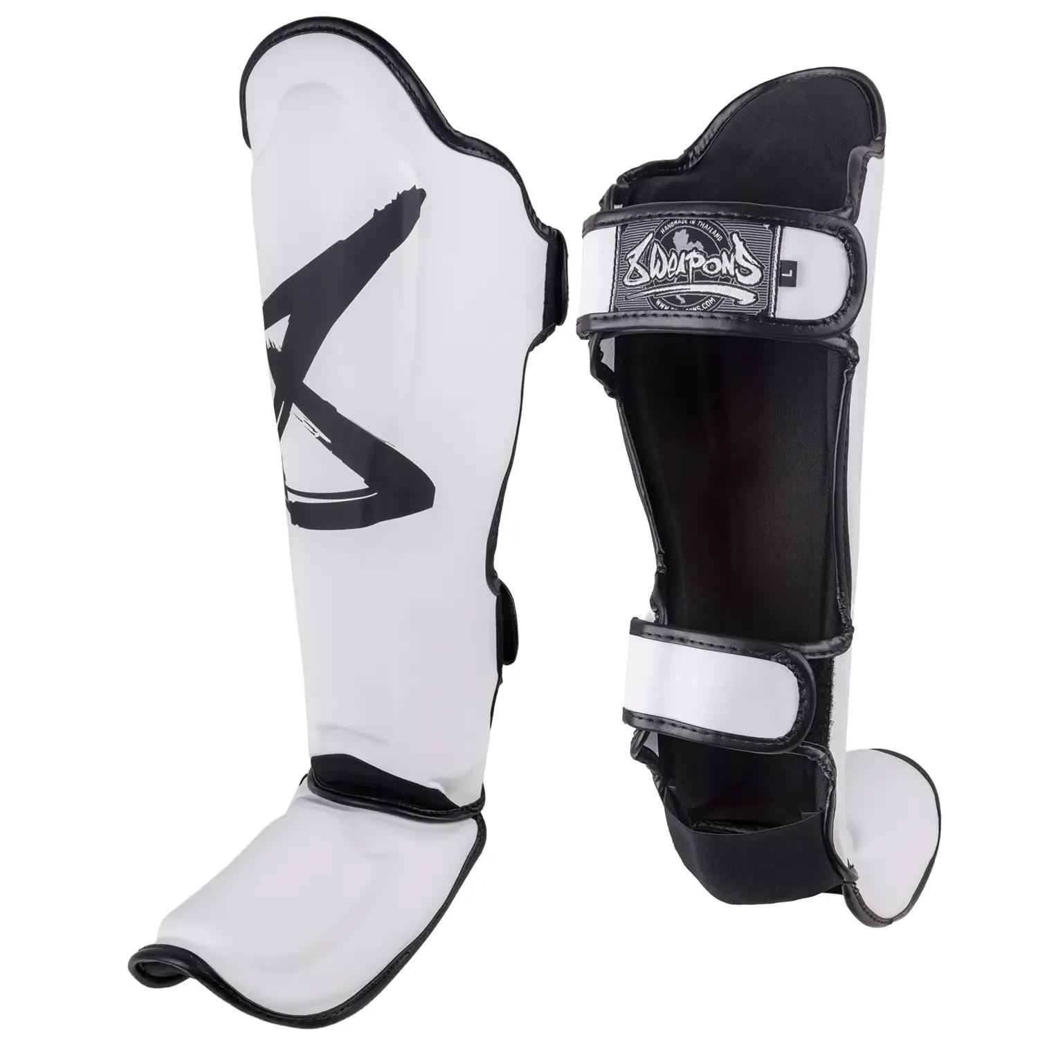 8 WEAPONS Shin Guards, BIG 8 Premium, white, XL