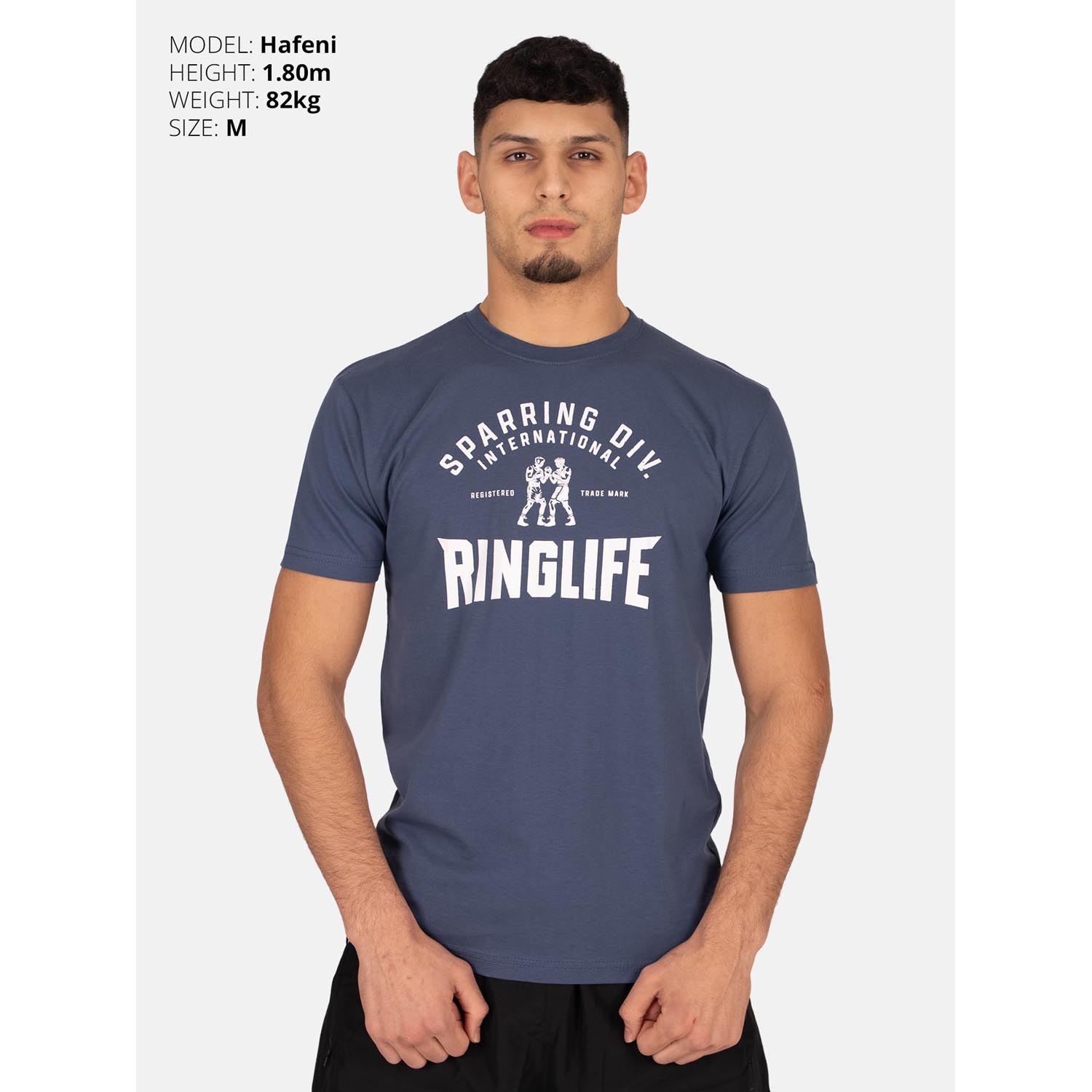 RINGLIFE T-Shirt, Sparring Div. Worldwide, indigo-white, S