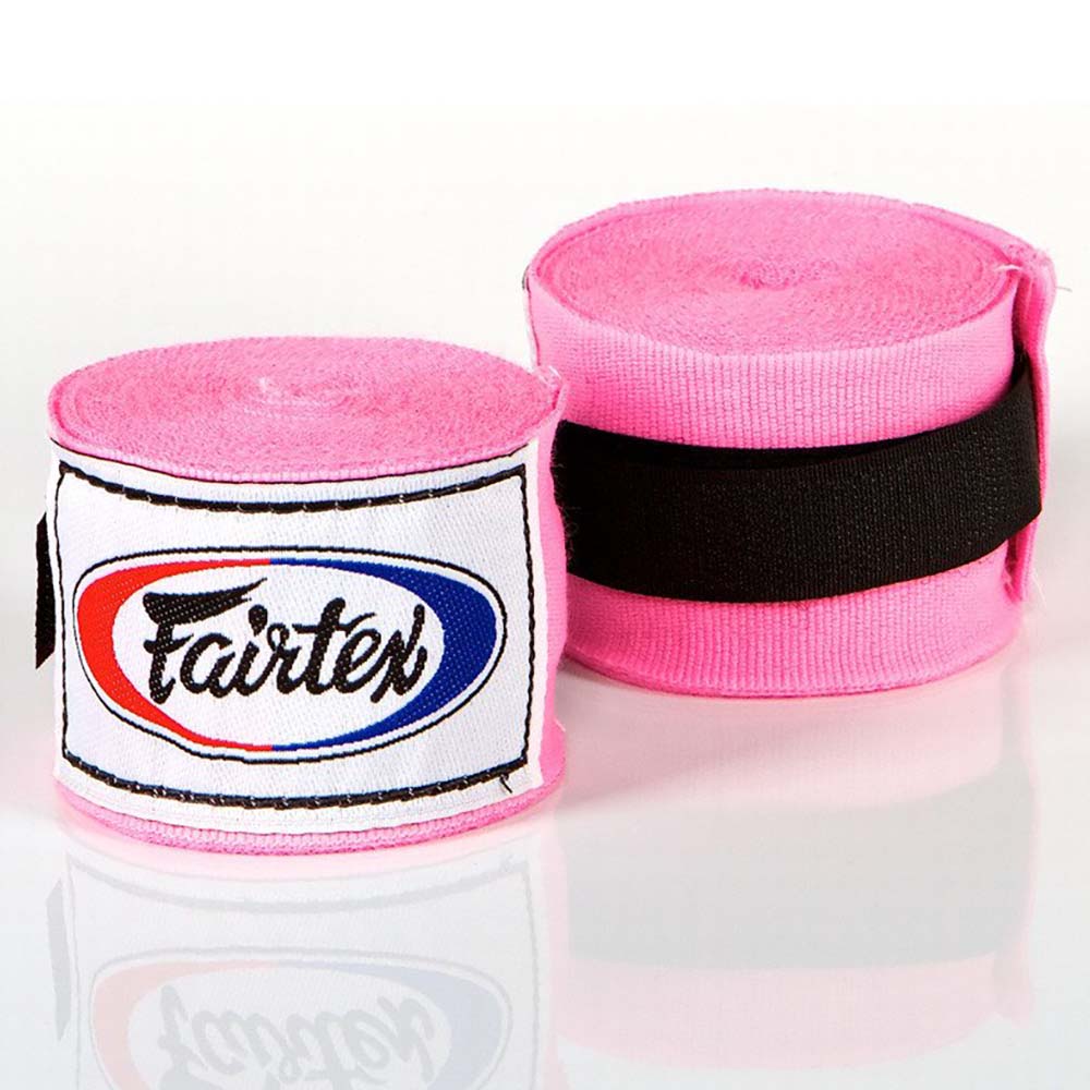 Fairtex Boxbandagen, halb-elastisch, 4.5 m, pink