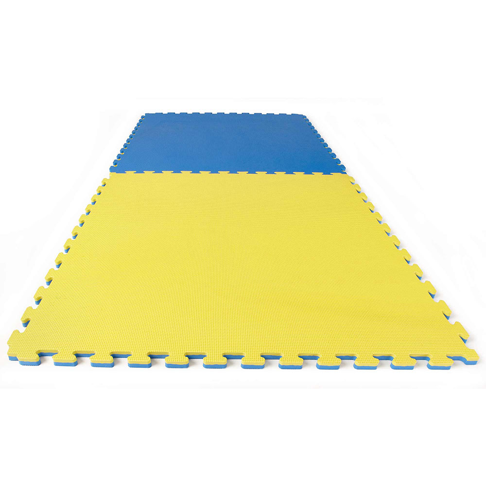 Ju-Sports Puzzle Mat, Econo Cross, yellow-blue, 2 cm