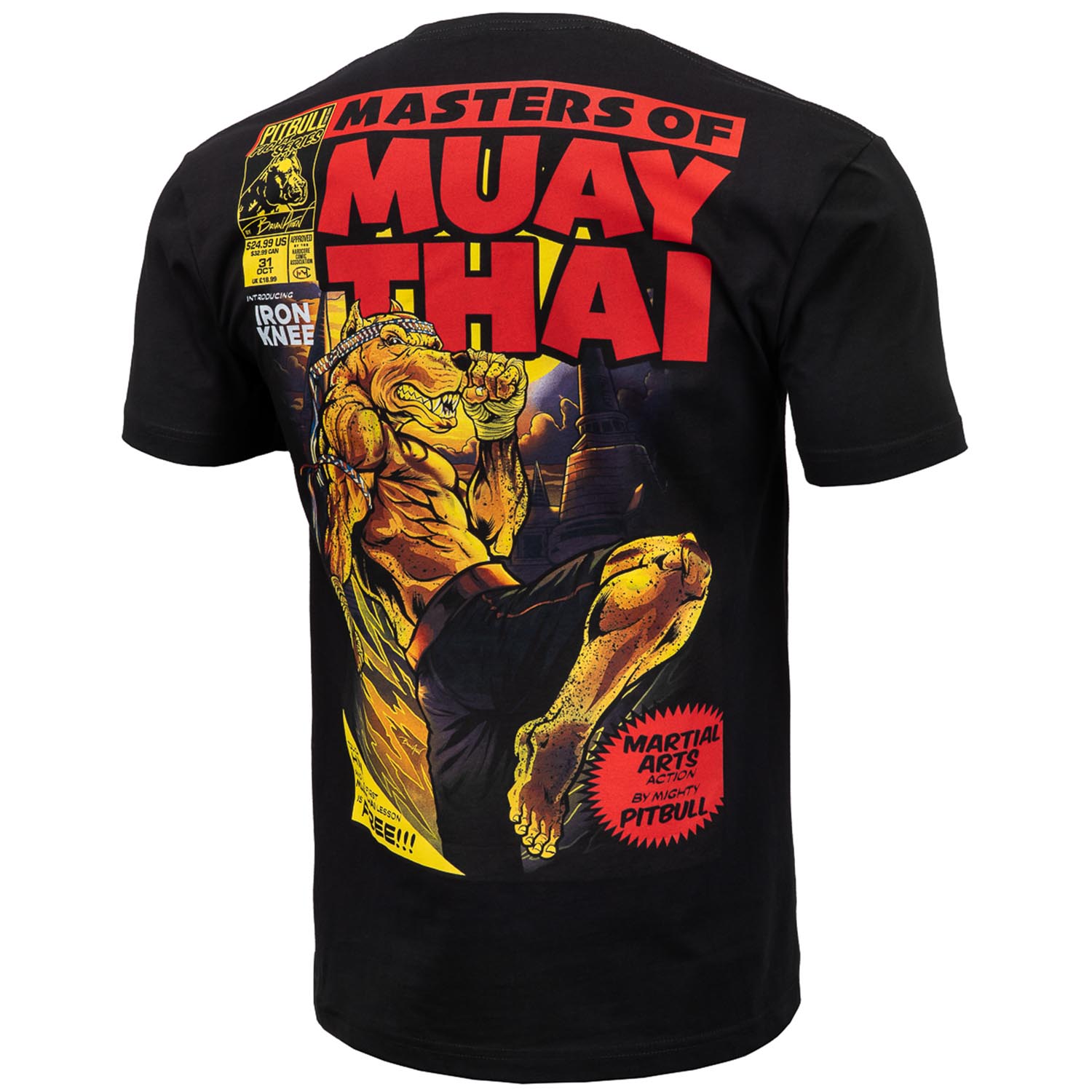Pit Bull West Coast T-Shirt, Master Of Muay Thai, schwarz