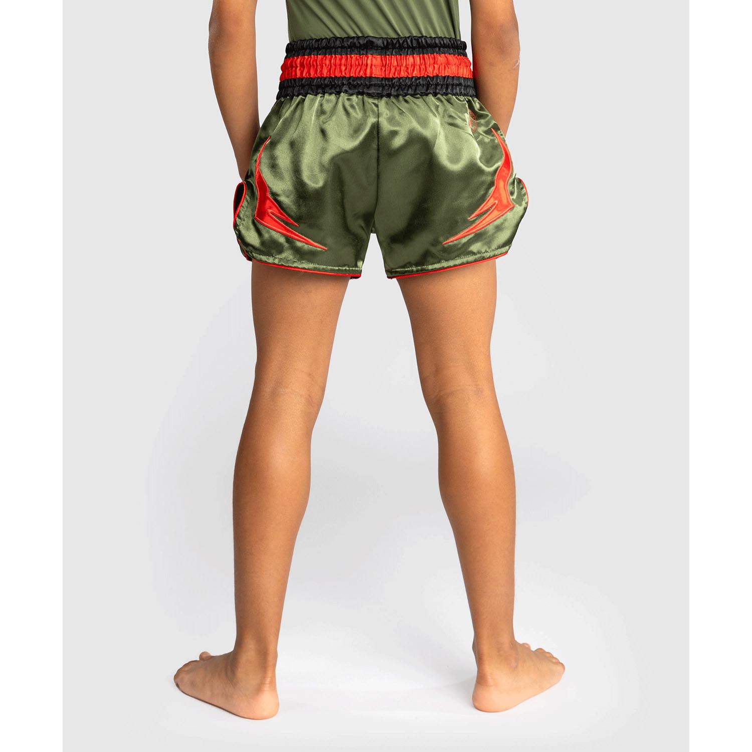 VENUM Muay Thai Shorts, Kids, Inferno, khaki-orange, 14 J