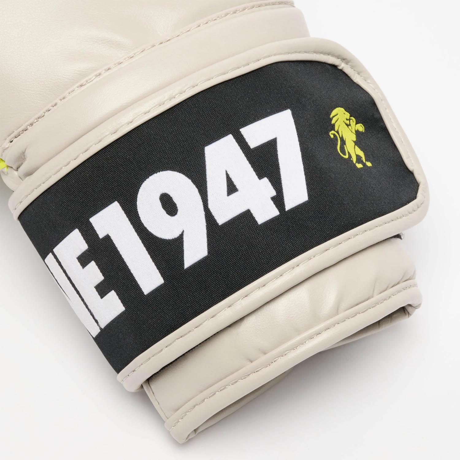 LEONE Boxing Gloves, Stripe'47, beige, 12 Oz