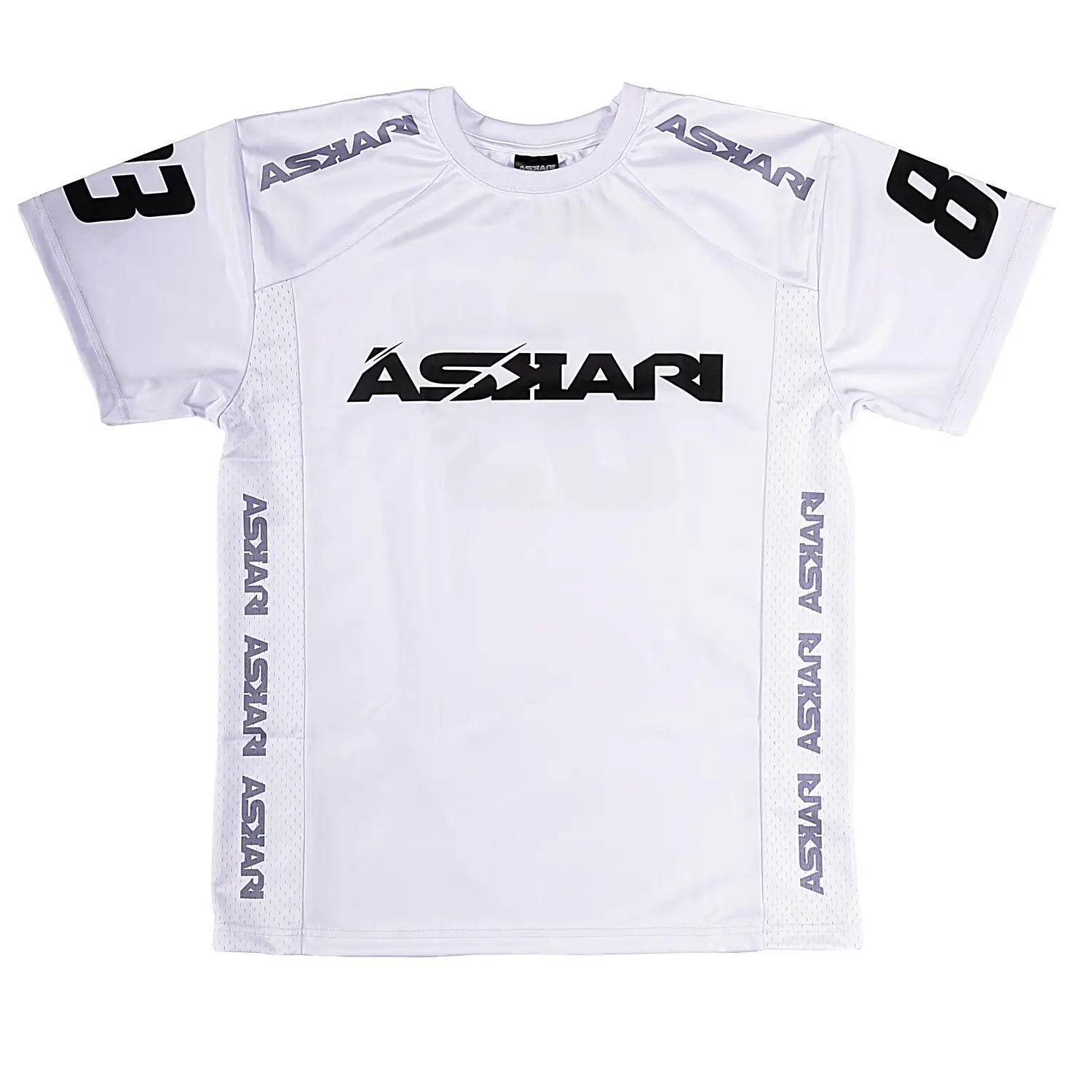 ASKARI Dry Tech T-Shirt, Baller, white-black, XXXL