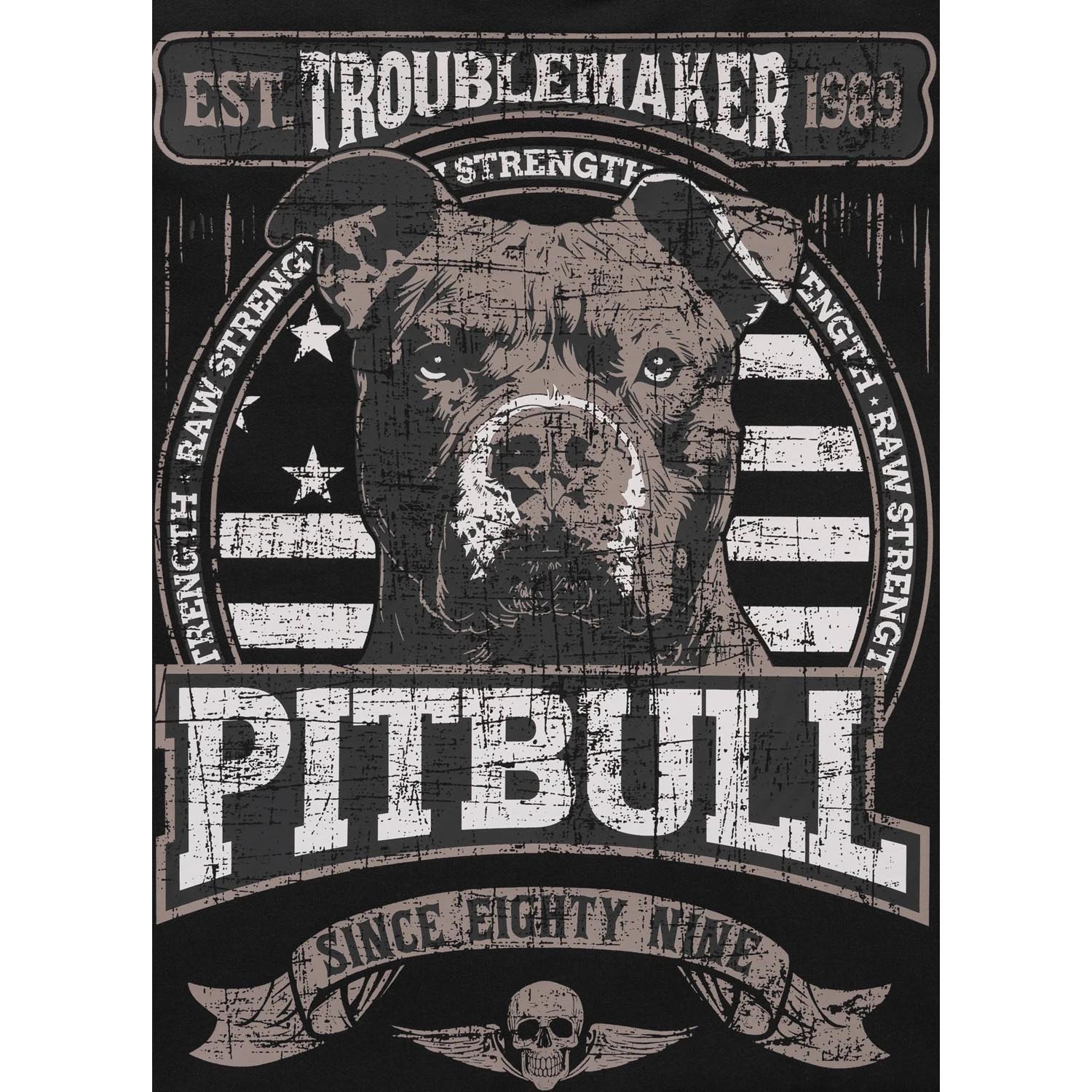 Pit Bull West Coast Hoody, Troublemaker, black, XXXL