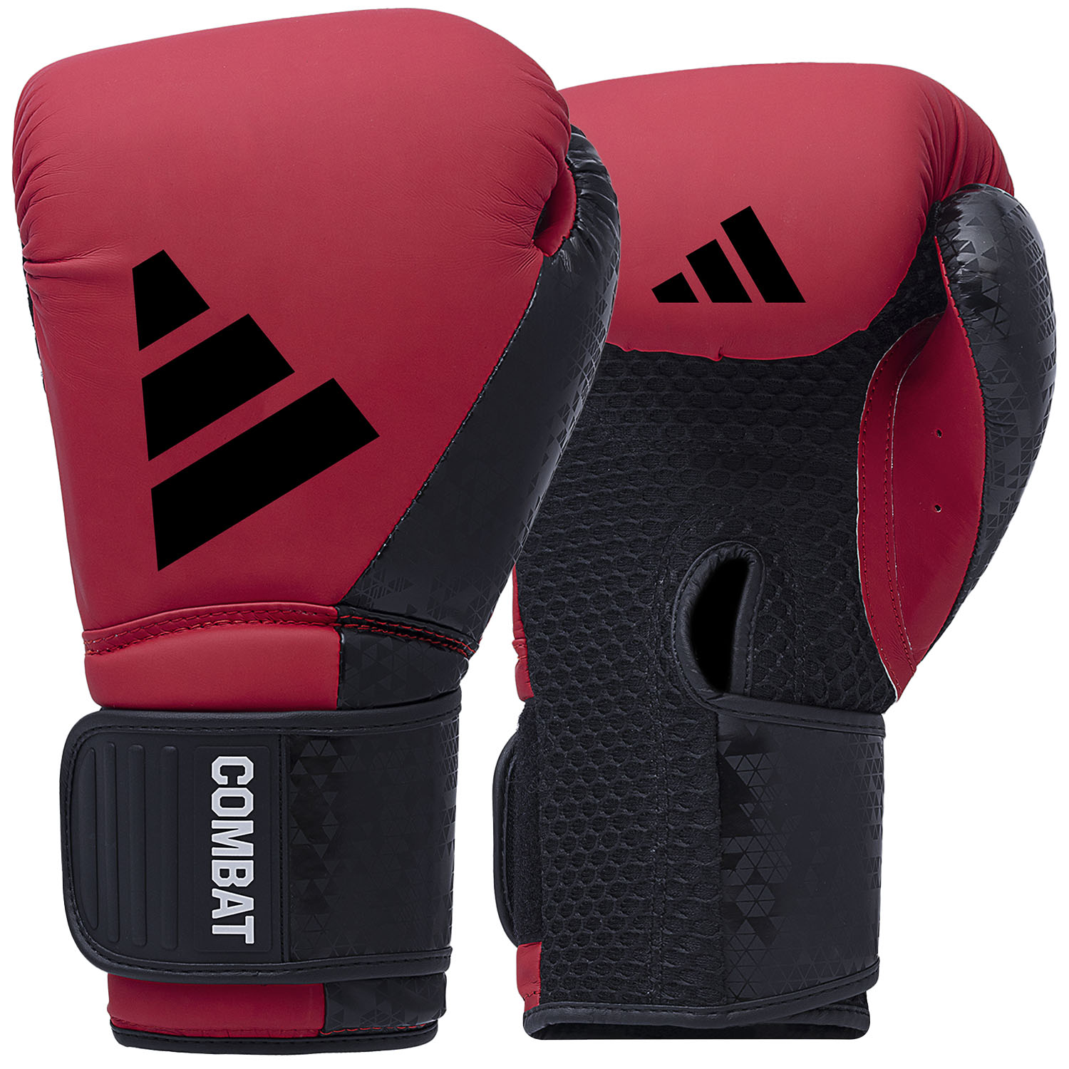 adidas Boxhandschuhe, Combat 50, rot-schwarz