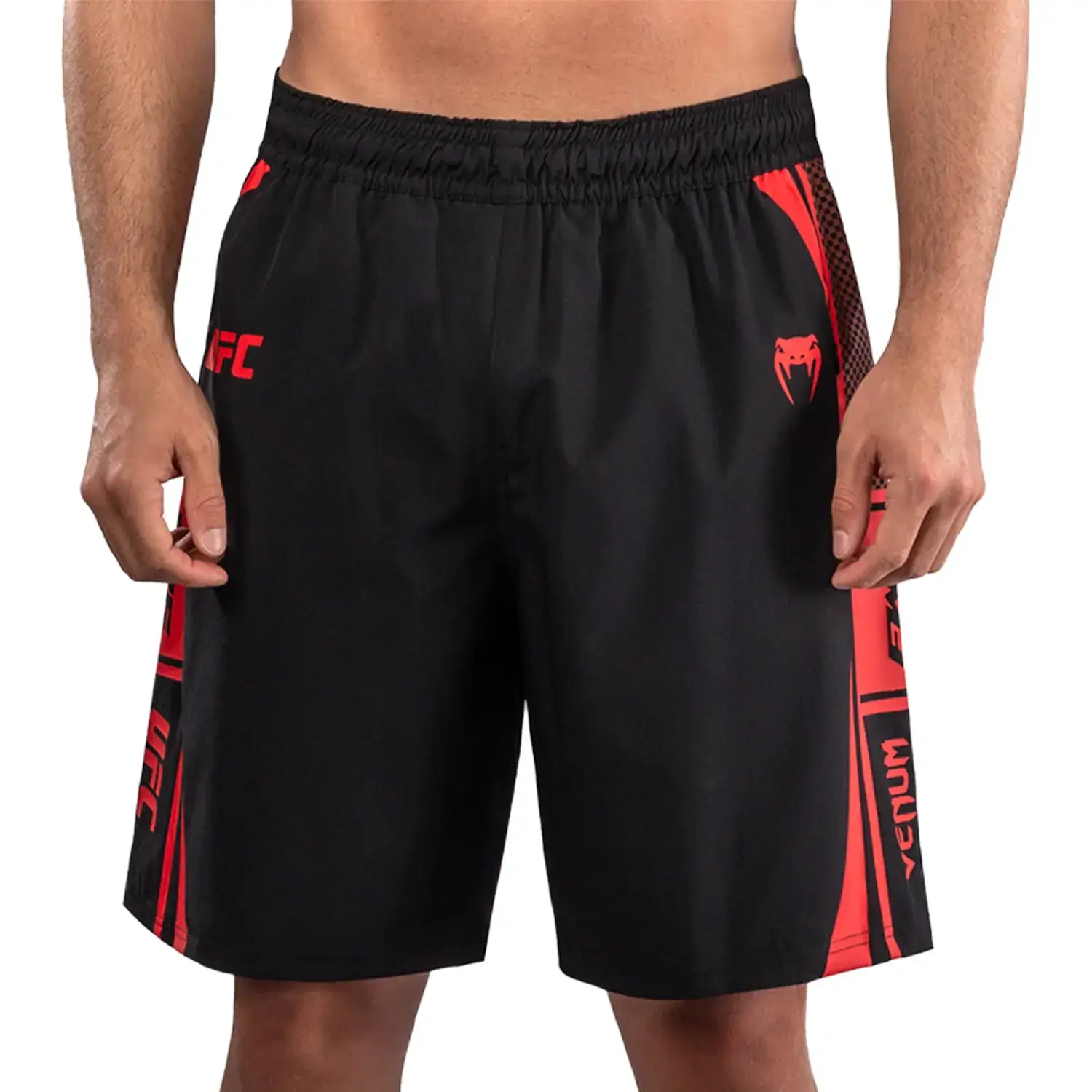 VENUM Training Shorts, UFC Unity, black-red, M