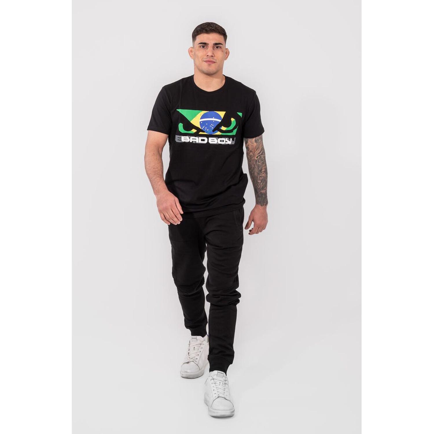 Bad Boy T-Shirt, Brazilian Flag, black, XXL