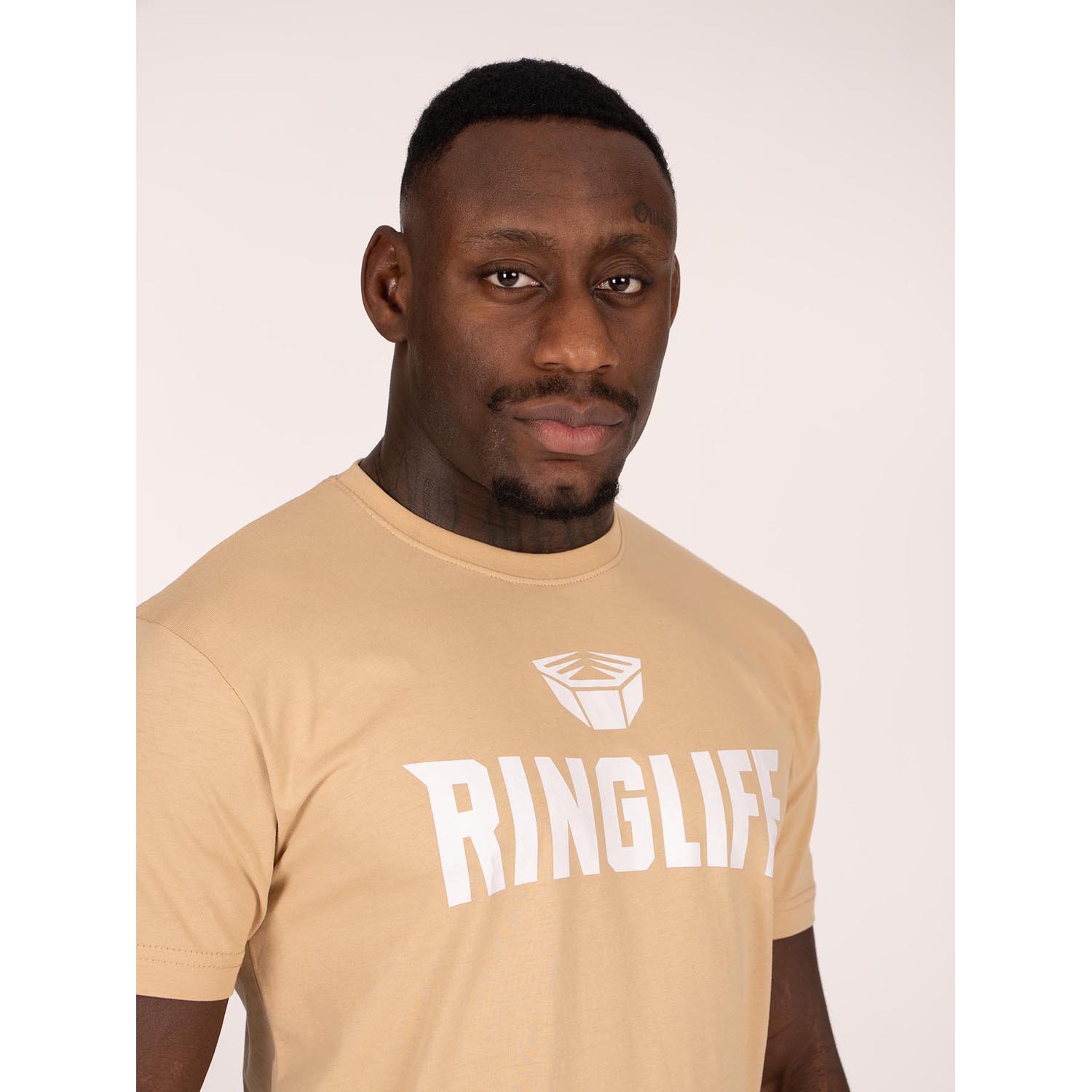 RINGLIFE T-Shirt, Logo 2.0, sand-white, XXL