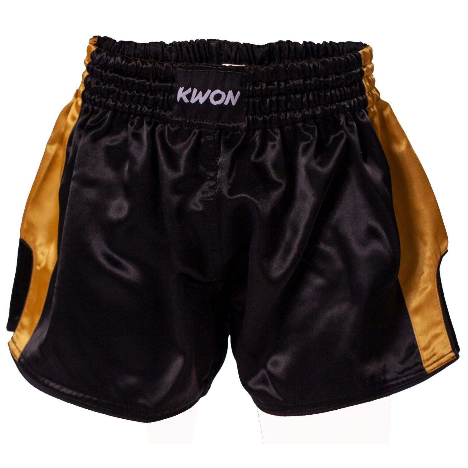 KWON Muay Thai Shorts, Thai, black-gold, L