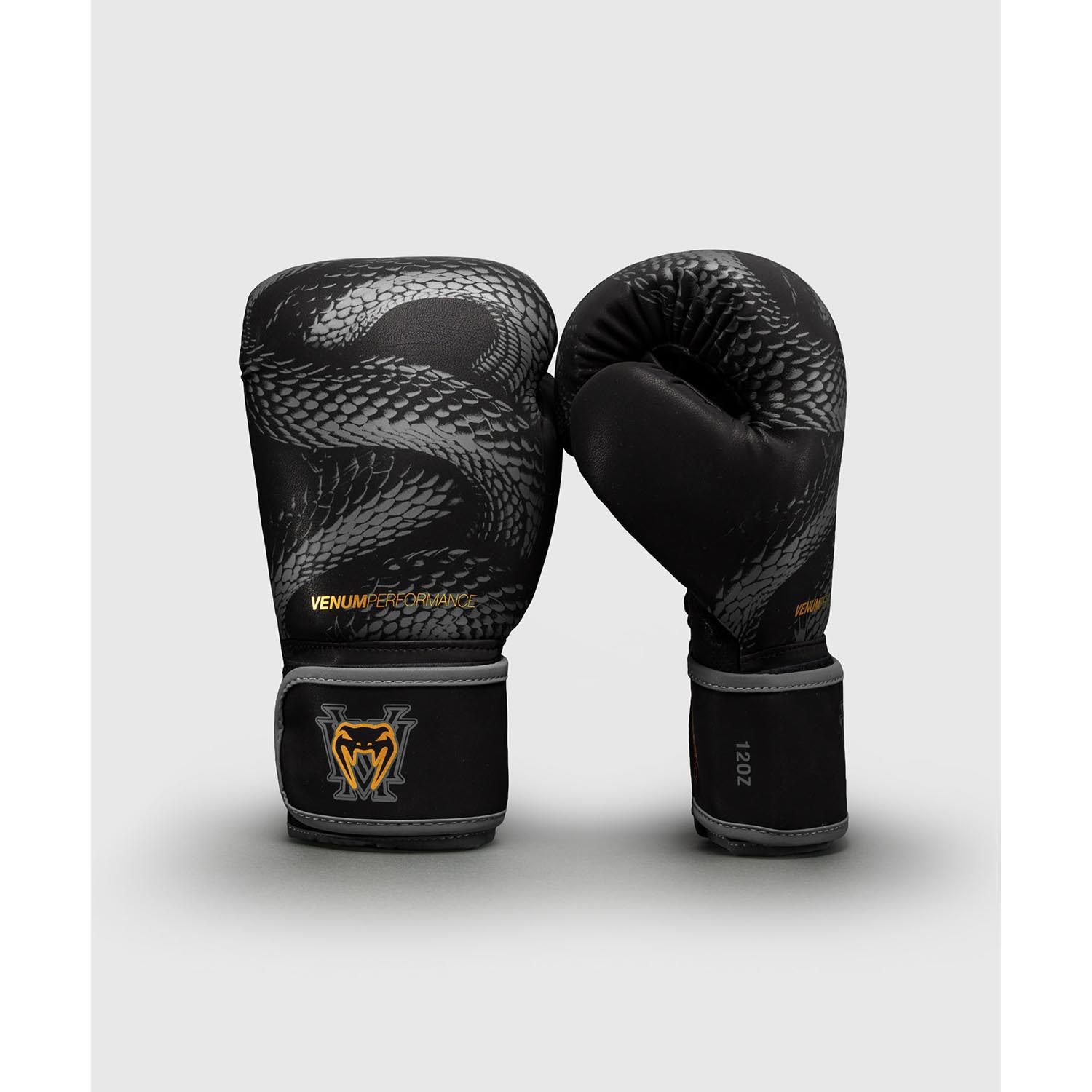 VENUM Boxing Gloves, Matupa, black-grey-gold, 12 Oz