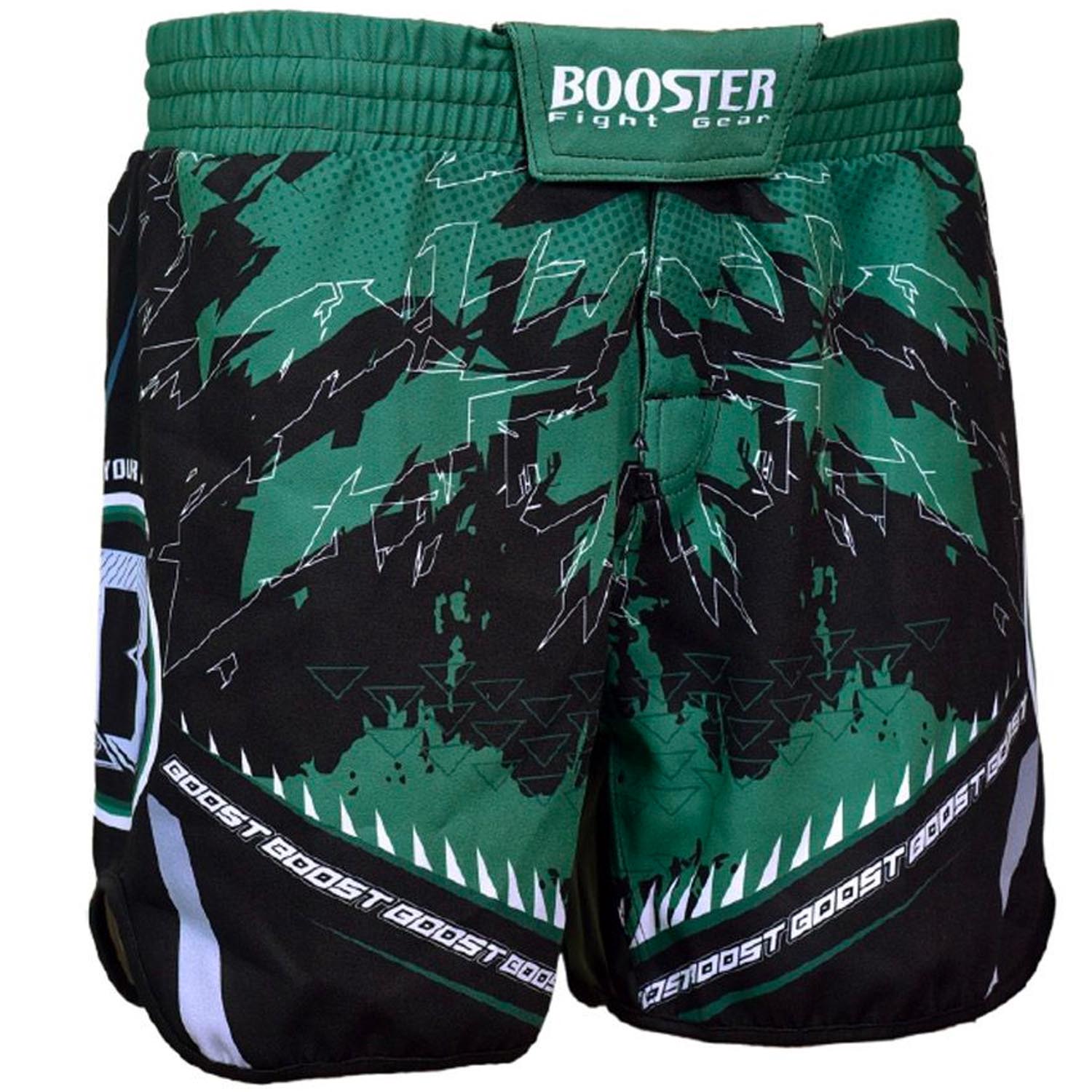 Booster MMA Fight Shorts, Chaos 1, black-green