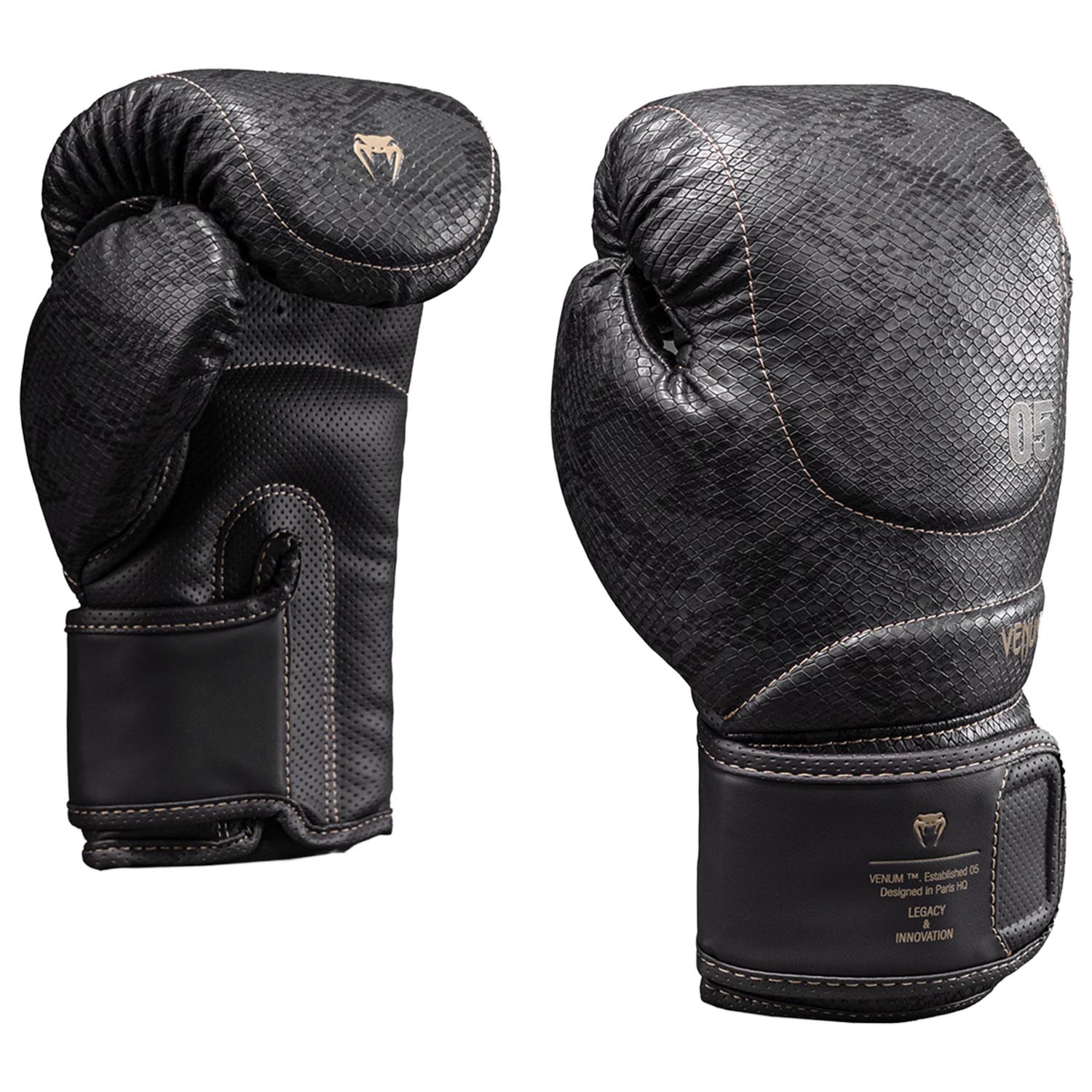 VENUM Boxing Gloves, Impact Evo Scales, dark gray, 10 Oz