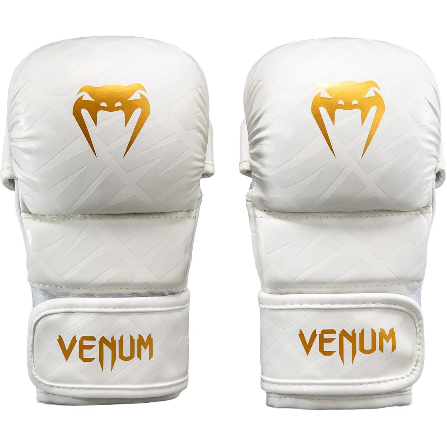 VENUM MMA Sparring Gloves, Contender 1.5 XT 3D, white-gold, L/XL