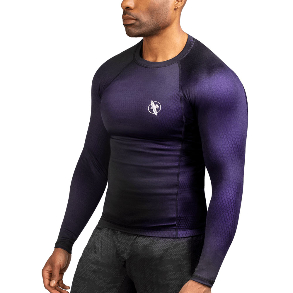 Hayabusa Rashguard, L/S, Fusion, black-purple