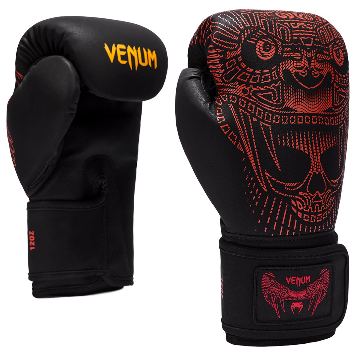 VENUM Boxing Gloves, Quetzel Fury, black-red, 12 Oz