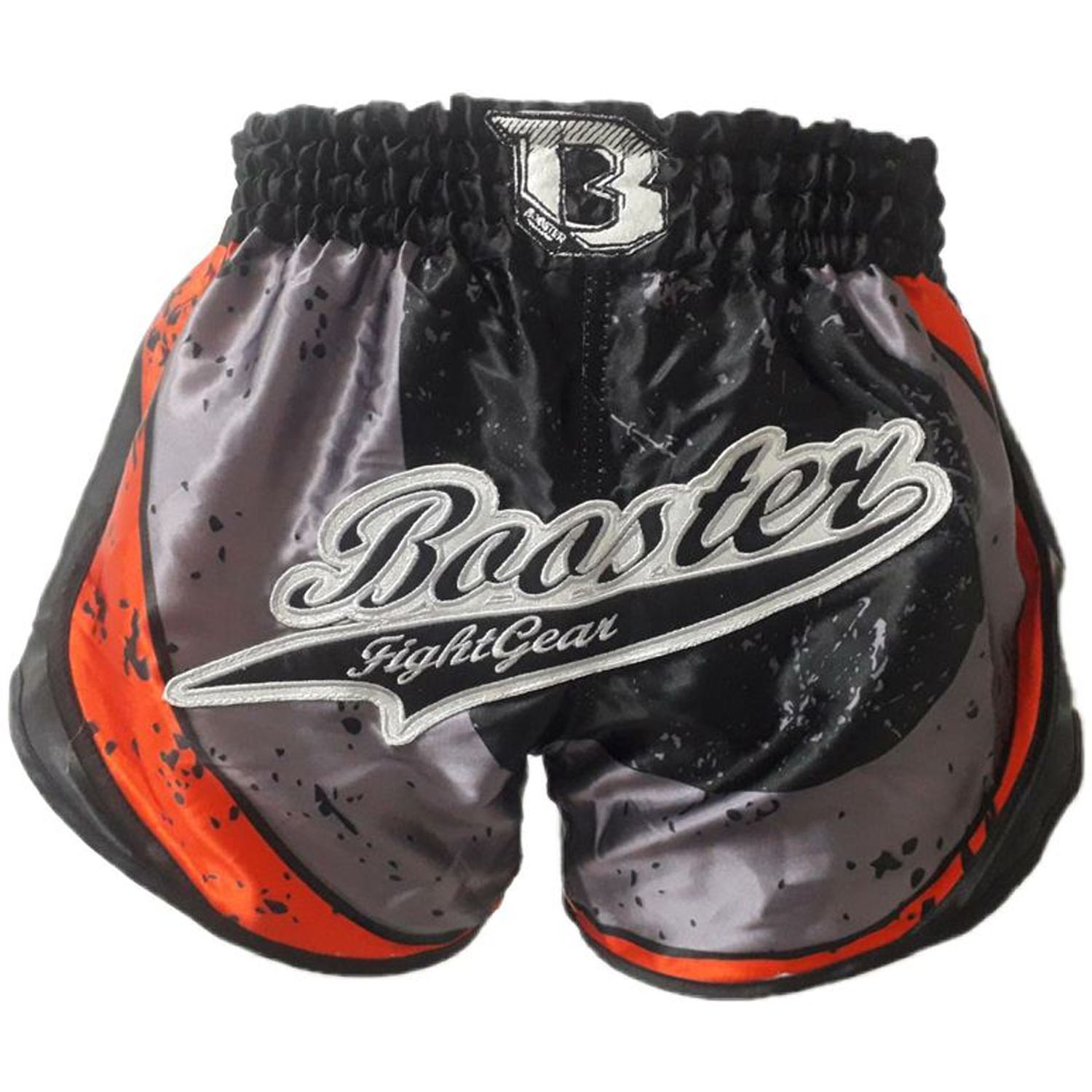 Booster Muay Thai Shorts, Vortex 3, schwarz-orange