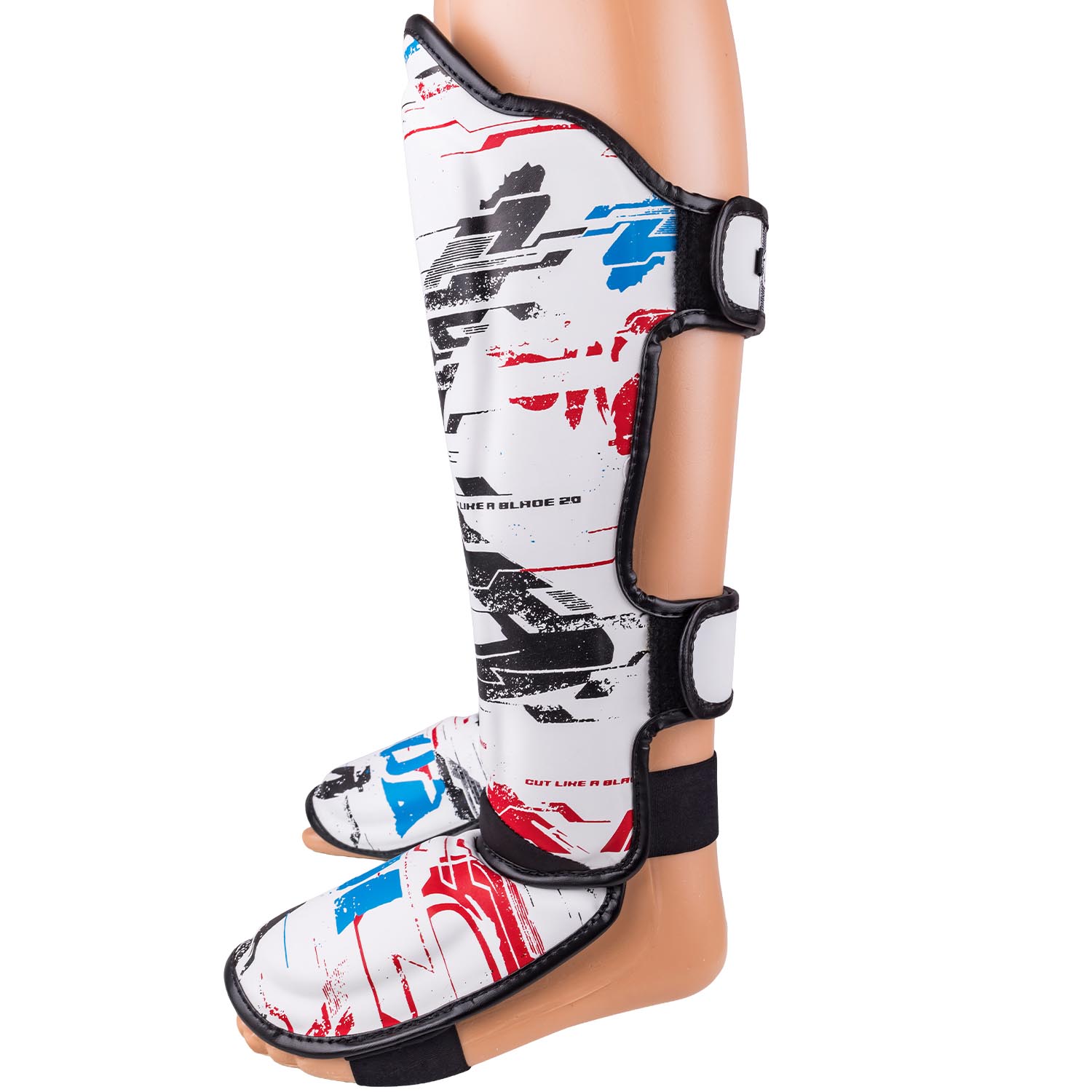 8 WEAPONS Shin Guards, Cut like a Blade 2.0, white, L