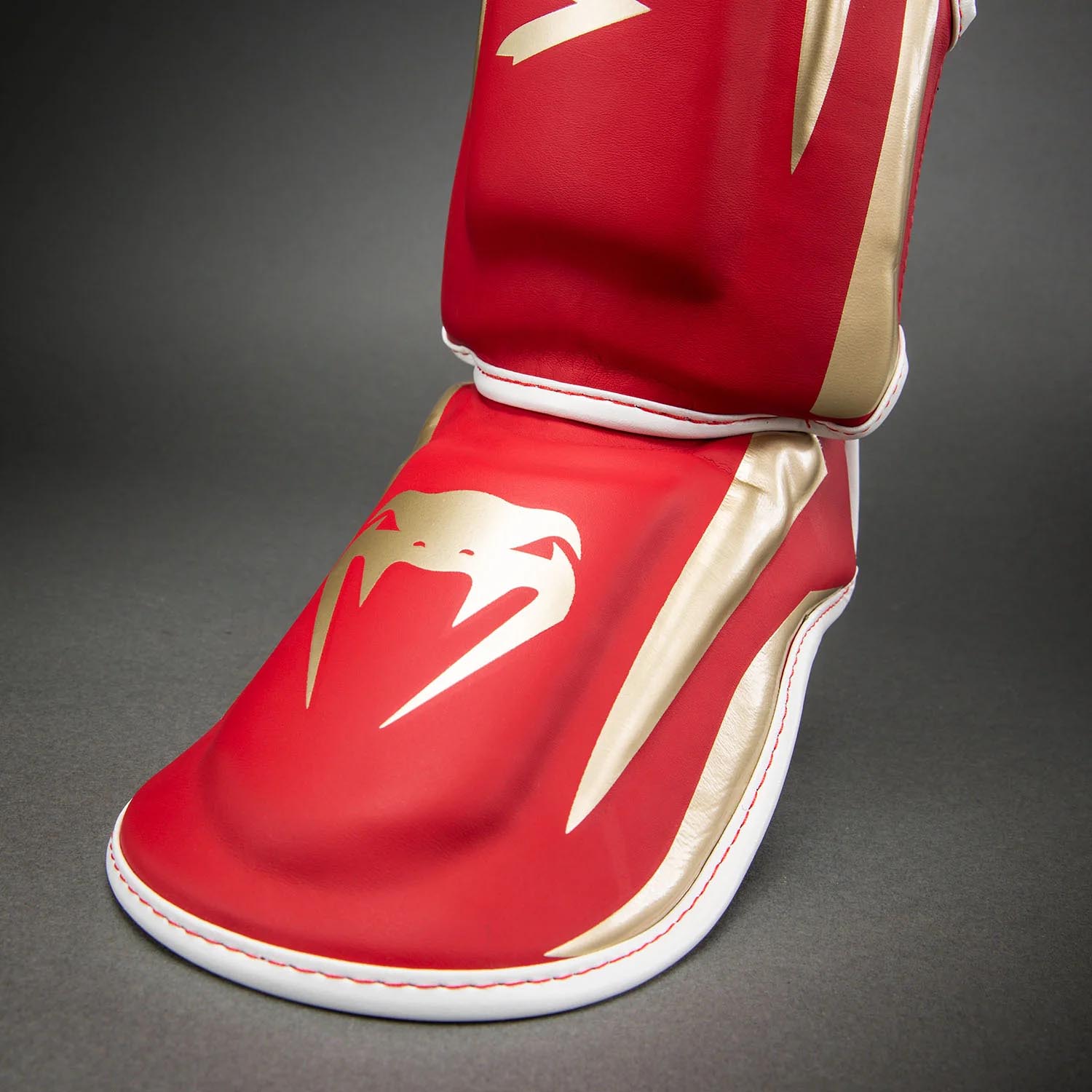 VENUM Shin Guard, Elite, red-gold, XL