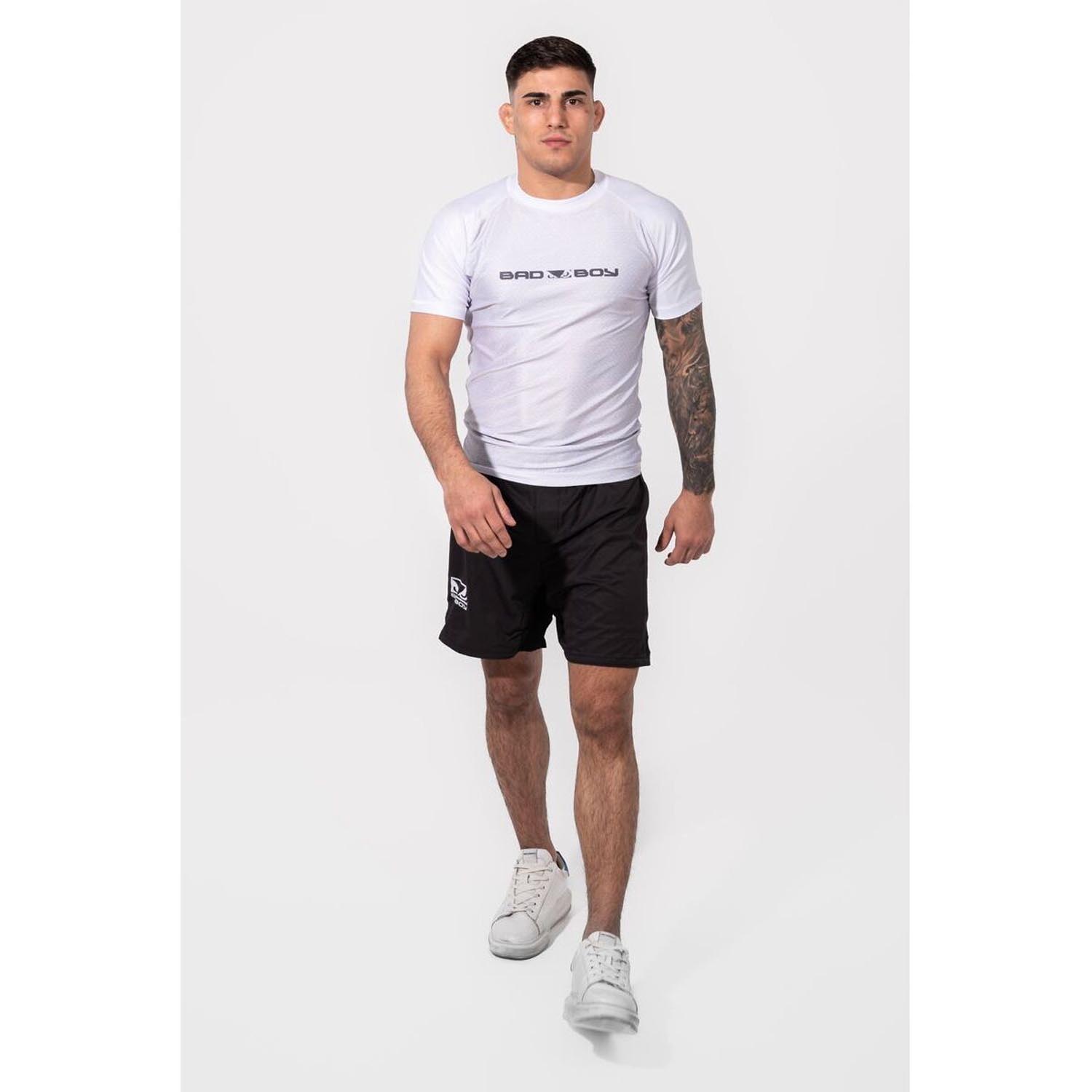 Bad Boy Rashguard, S/S, IBJJF Ranked, white, XXL